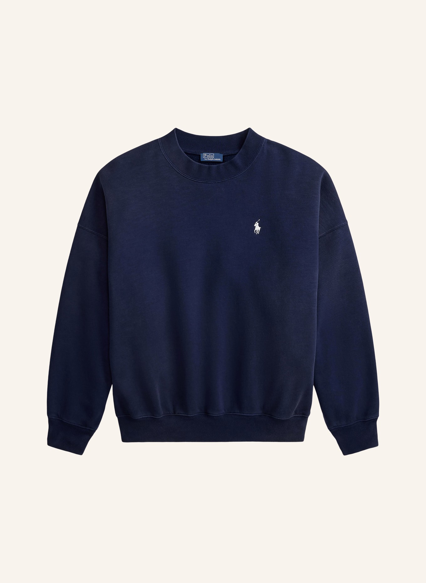 POLO RALPH LAUREN Mikina: TMAVĚ MODRÁ / BÍLÁ