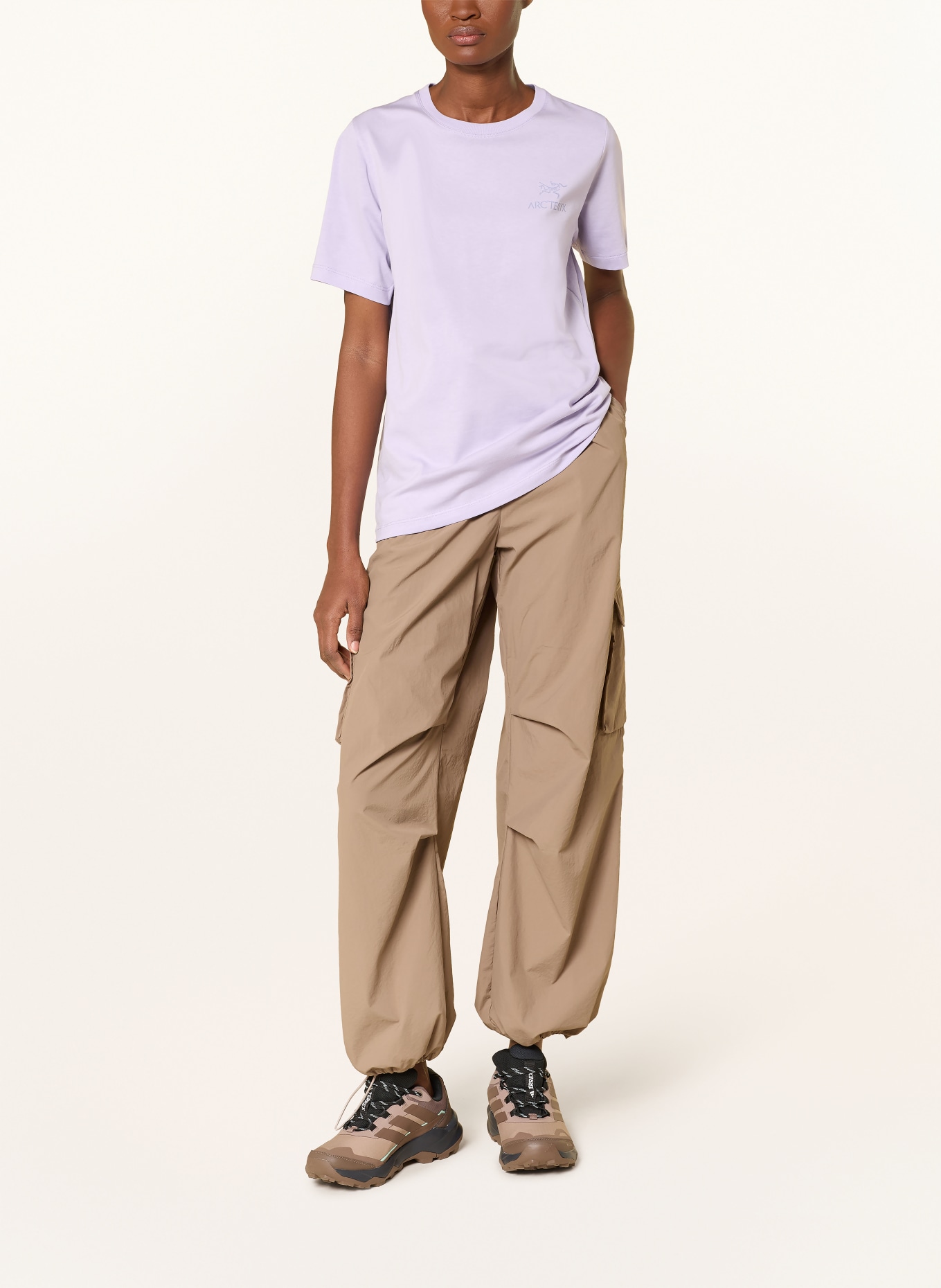 ARC'TERYX T-shirt KRAGG: LIGHT PURPLE