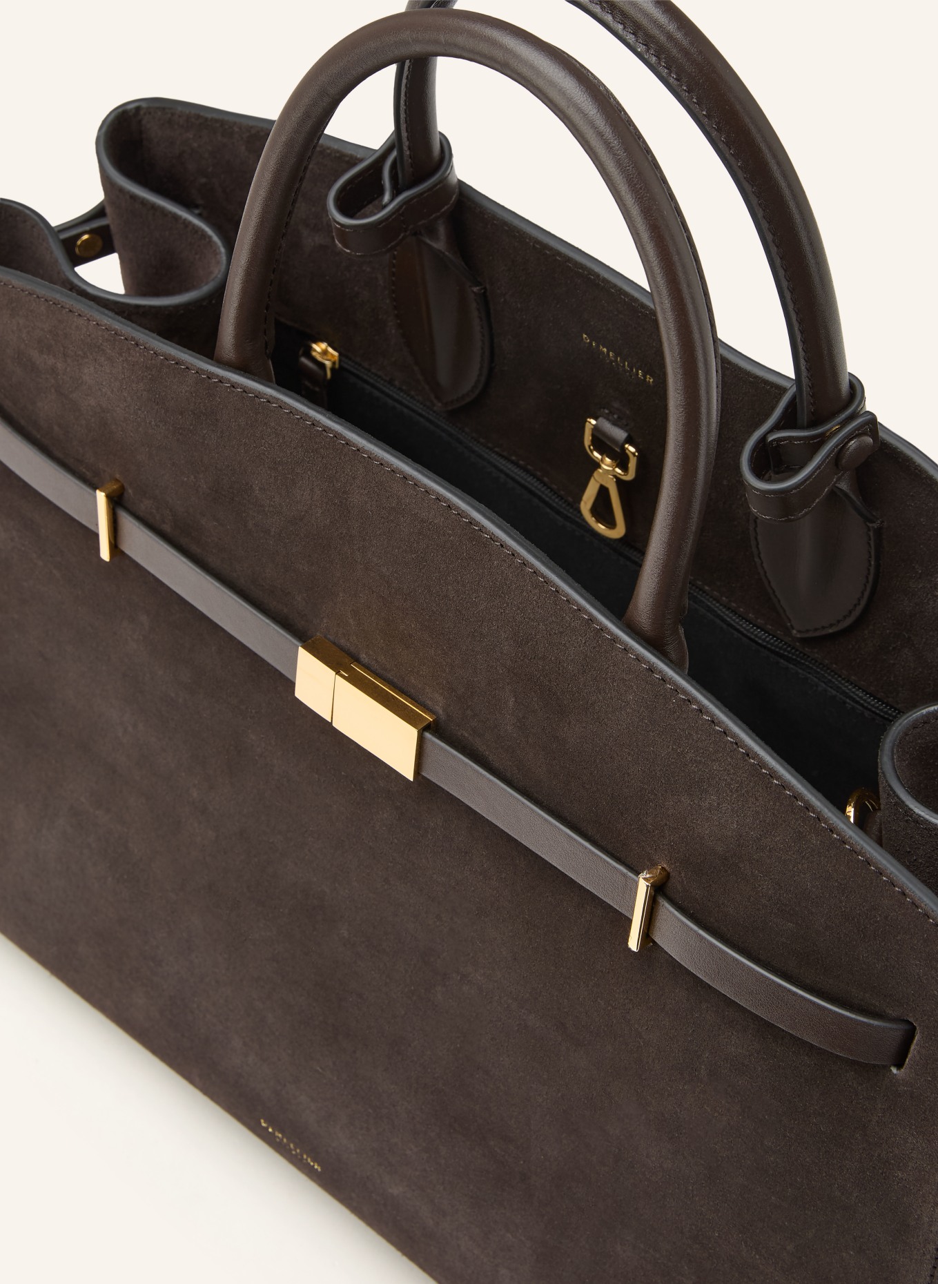 DEMELLIER Handtasche THE HUDSON: DUNKELBRAUN