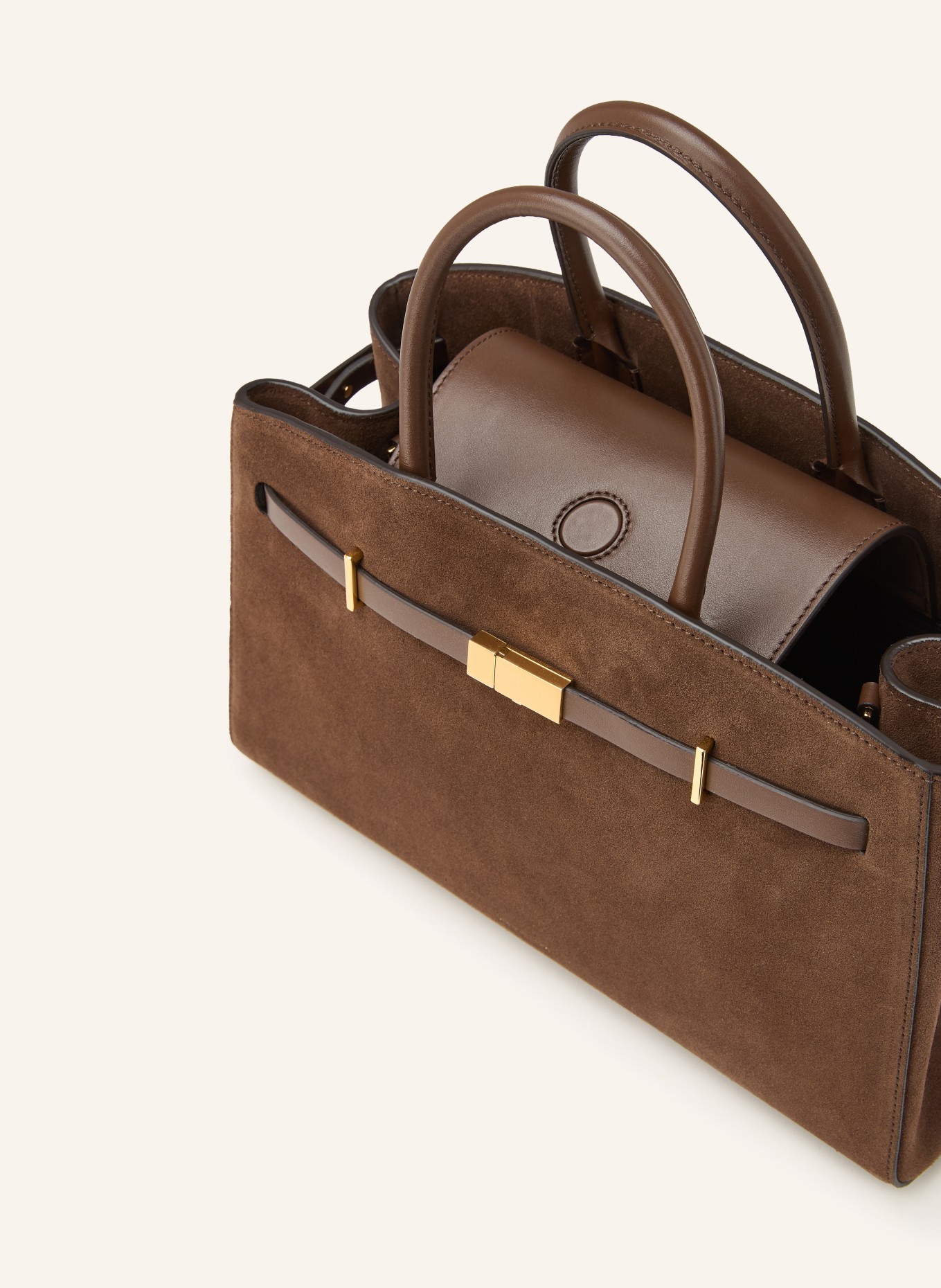 DEMELLIER Handtasche HUDSON: DUNKELBRAUN