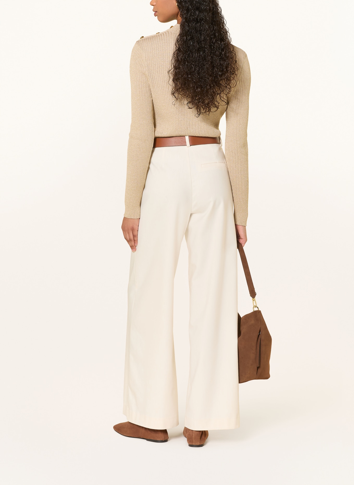 BARBOUR INTERNATIONAL Pull avec fil pailleté: OR