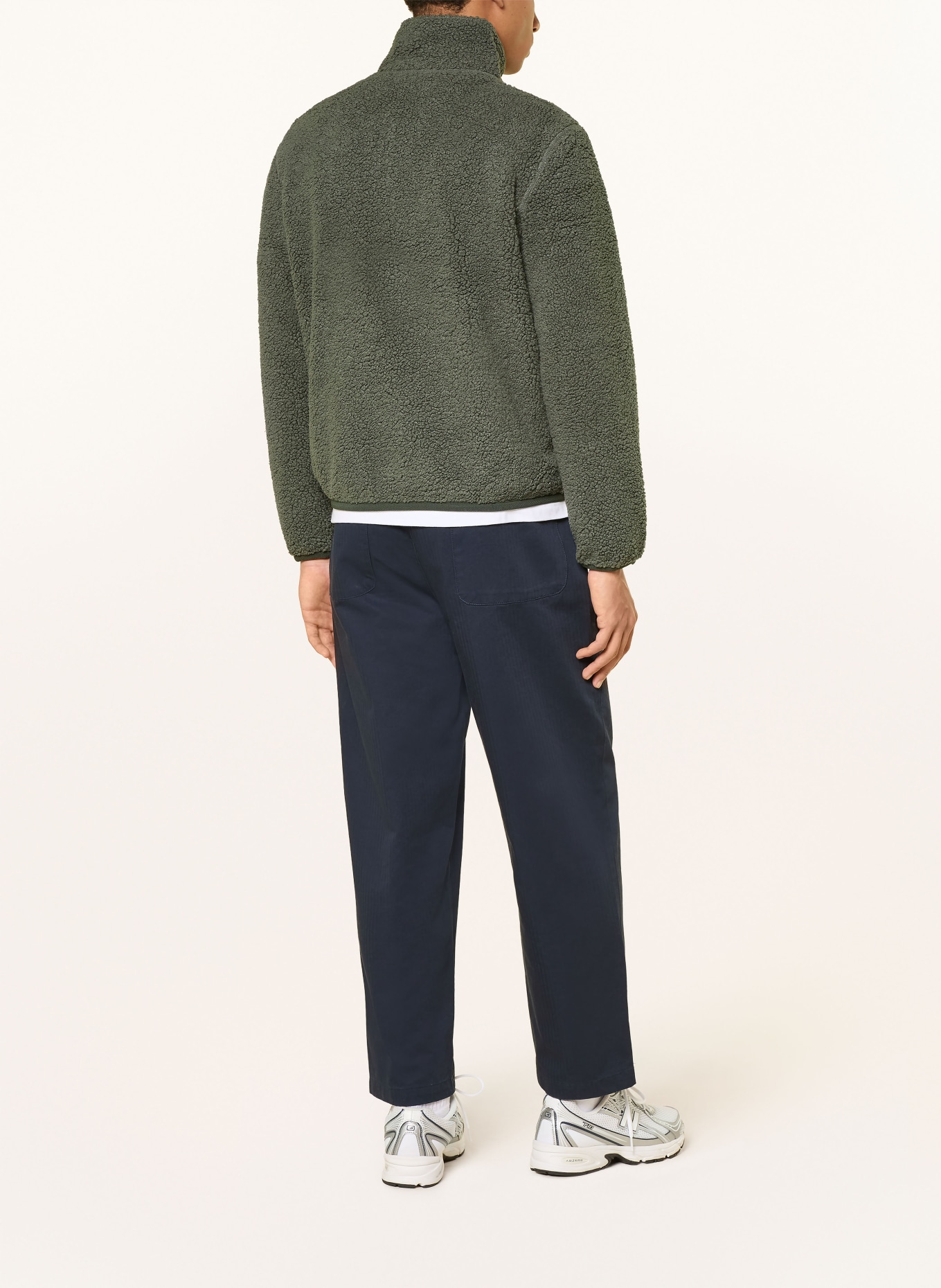 K-WAY Fleecejacke PASCAL SHERPA POLAR DOUBLE zum Wenden: KHAKI