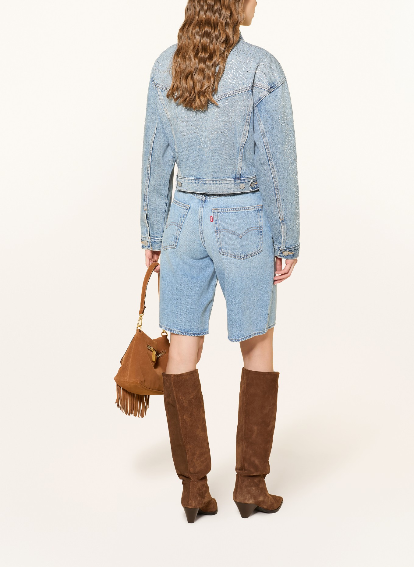 Levi's® Denim jacket with rhinestones: 05 Med Indigo - Worn In