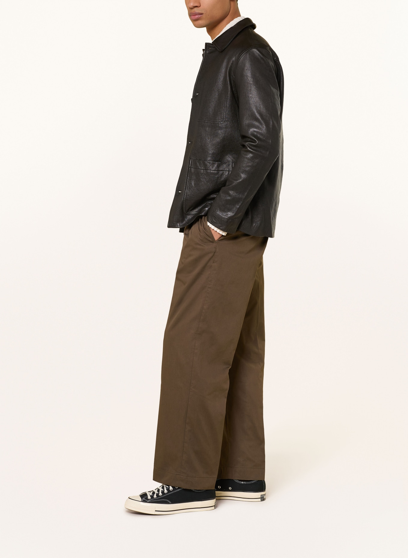 HUGO Chino ROY243 Regular Fit: MARRON FONCÉ