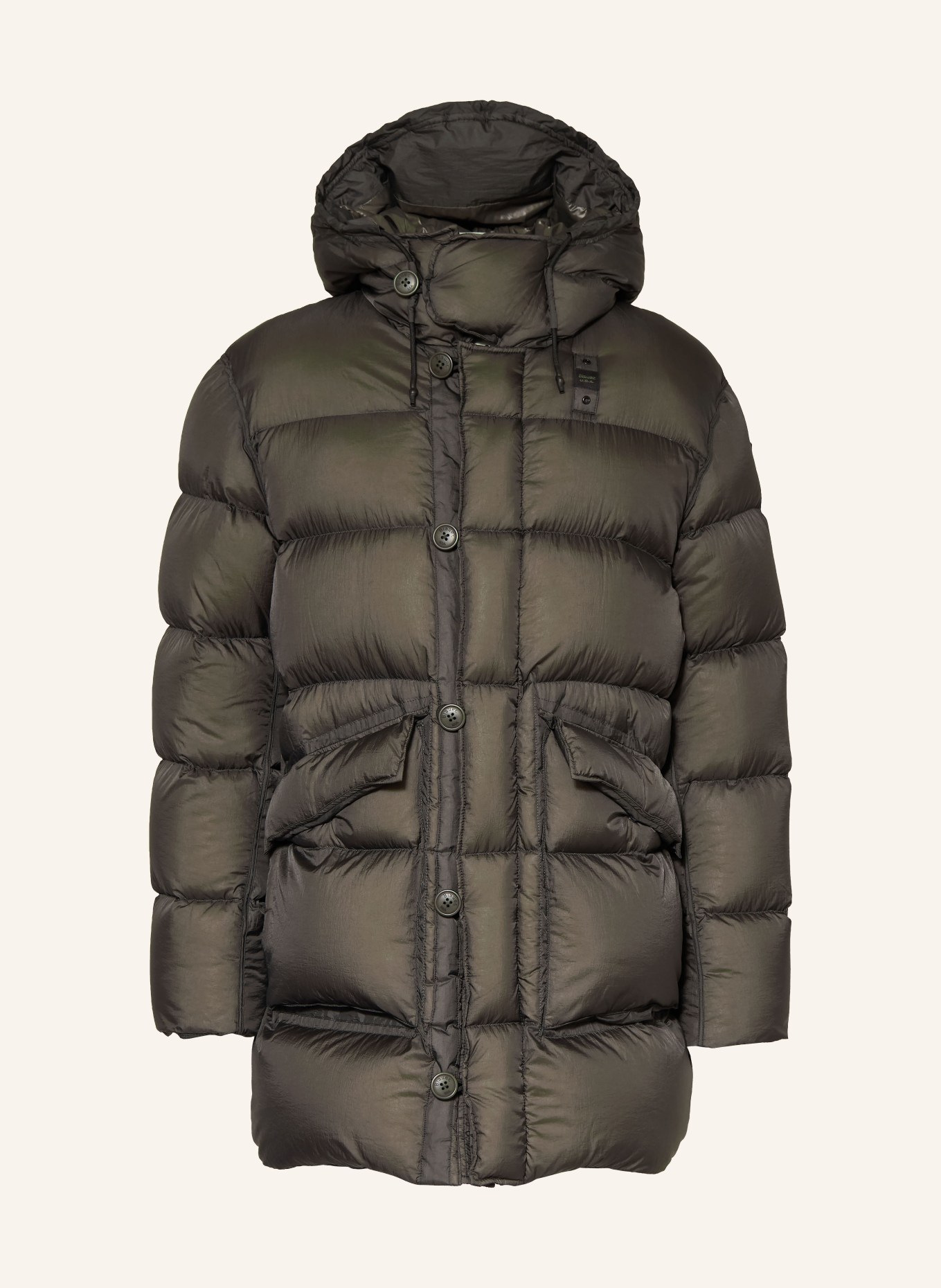 Blauer Daunenmantel BASTO: SCHWARZ