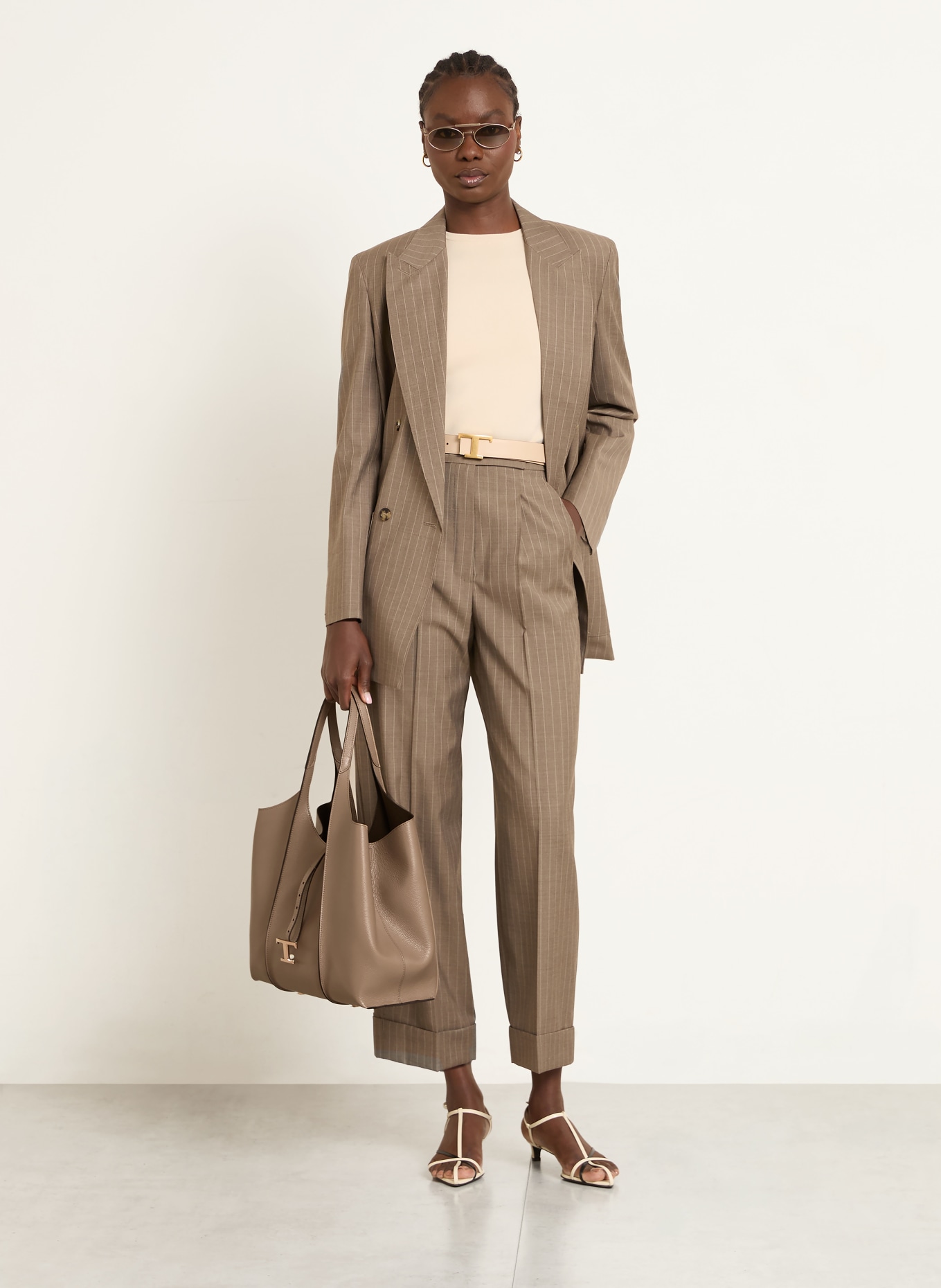 TOD'S Shopper: BEIGE
