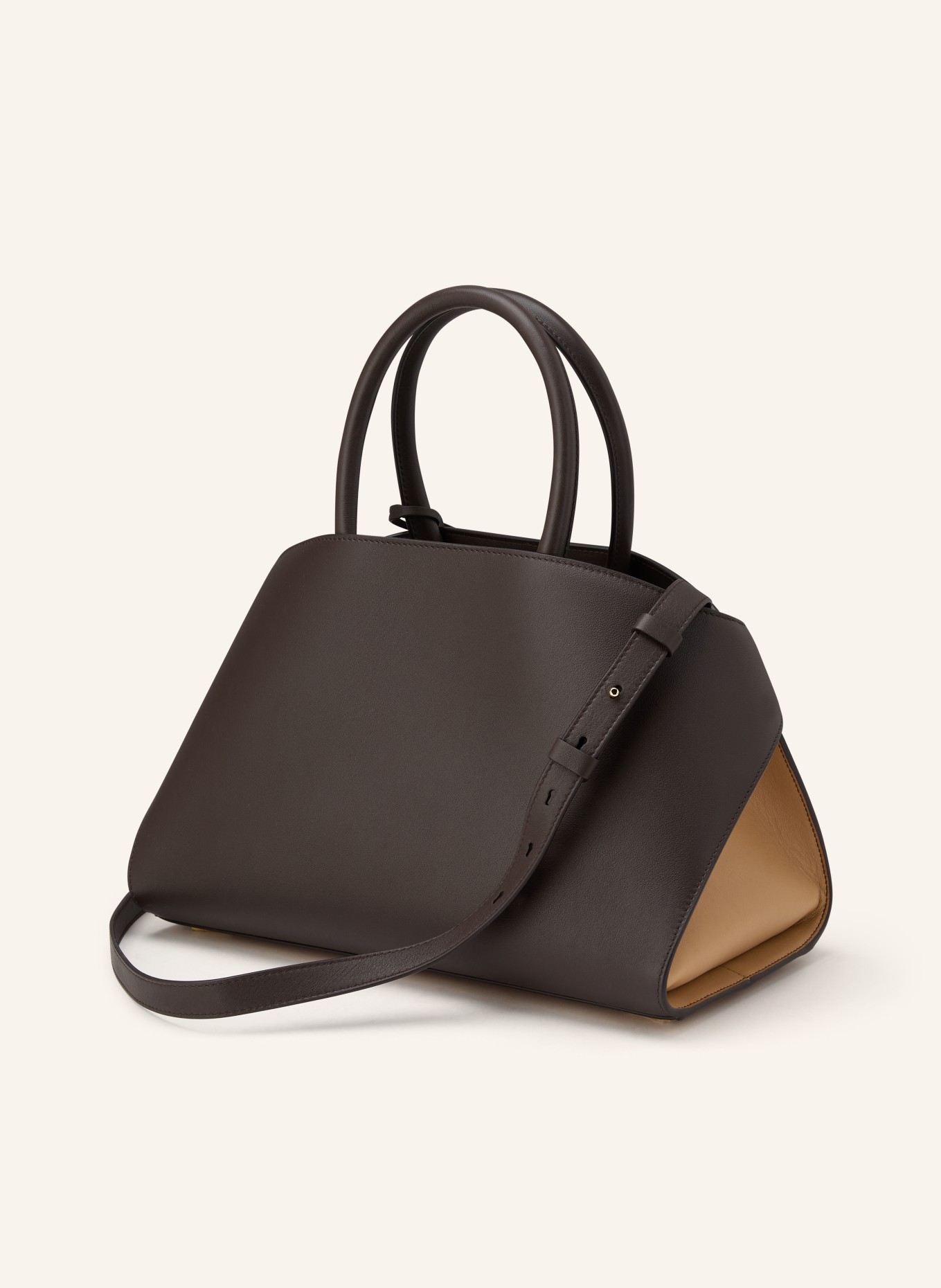 FERRAGAMO Handtasche HUG: DUNKELBRAUN / CAMEL