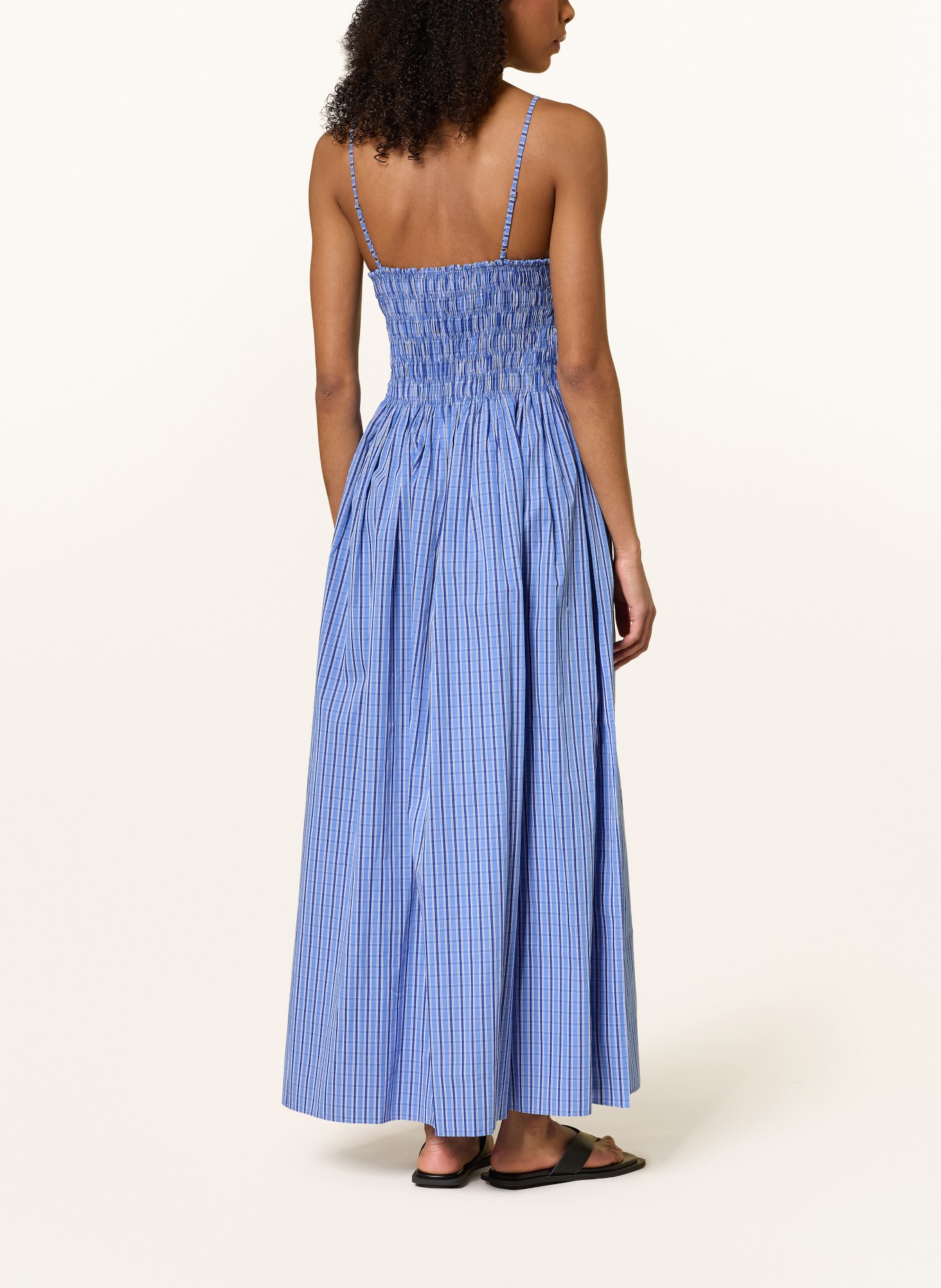 FAITHFULL THE BRAND LAIA dress: BLUE / WHITE