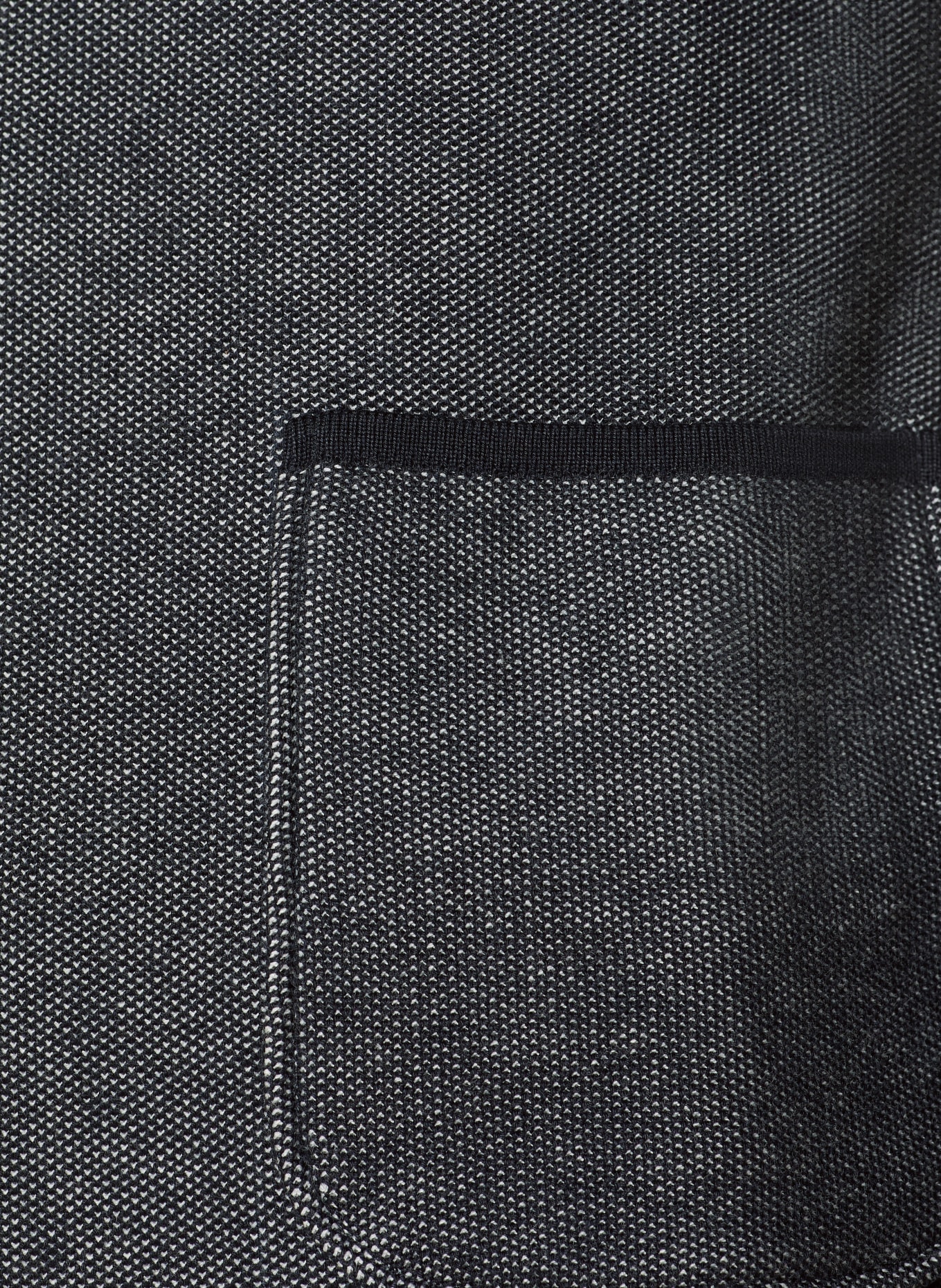 MAURIZIO BALDASSARI Knit blazer slim fit with silk: DARK BLUE / LIGHT GRAY