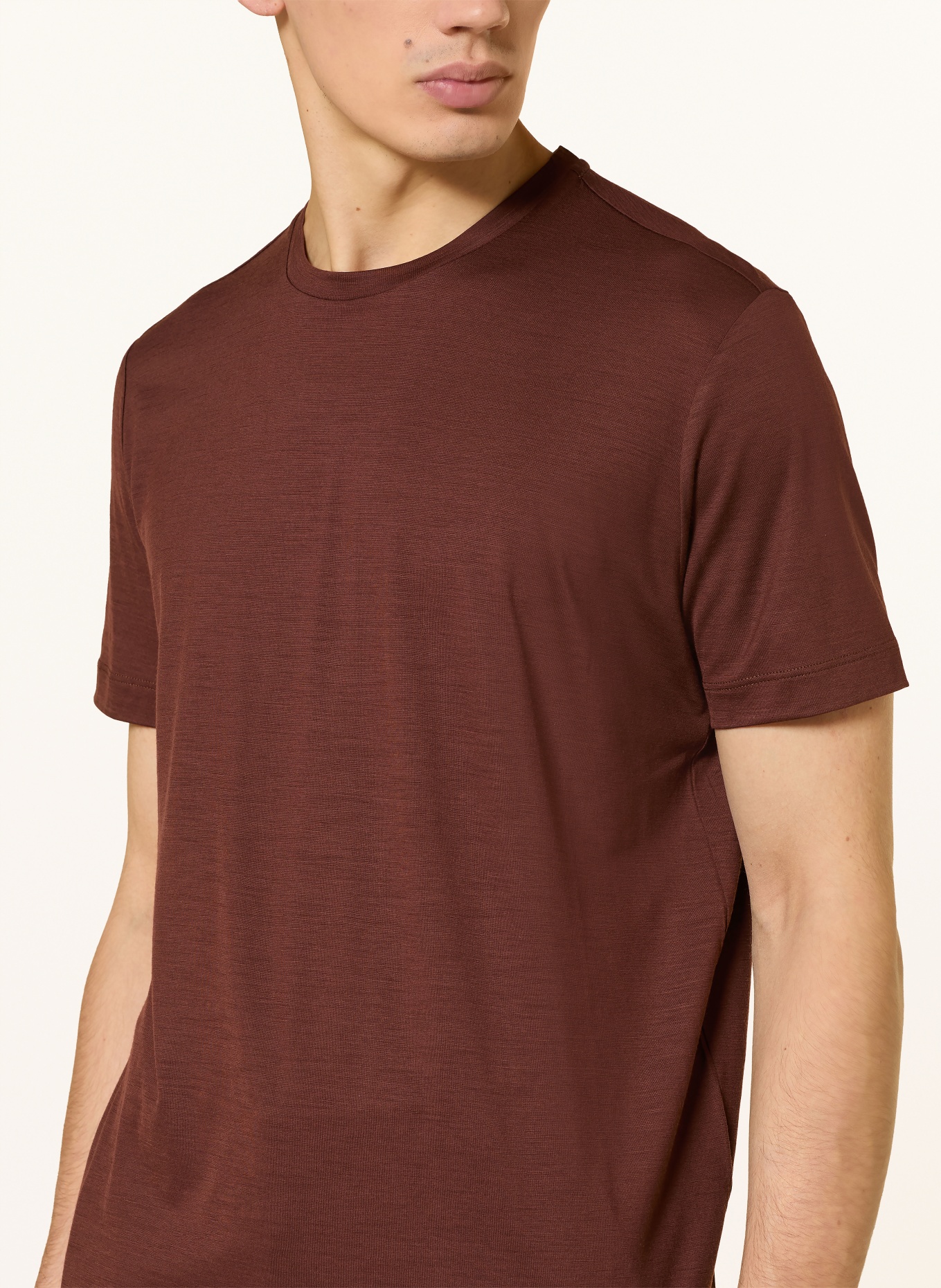 MAURIZIO  BALDASSARI T-shirt LINATE: CIEMNOBRĄZOWY