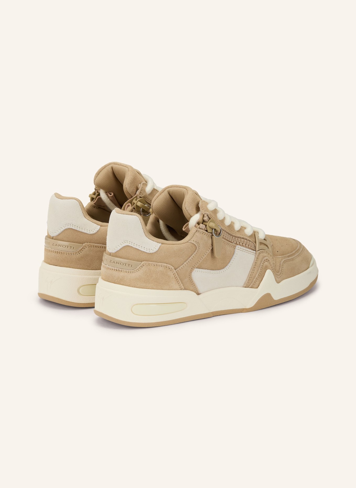GIUSEPPE ZANOTTI DESIGN Sneakers TOMAIA: LIGHT BROWN / LIGHT GRAY