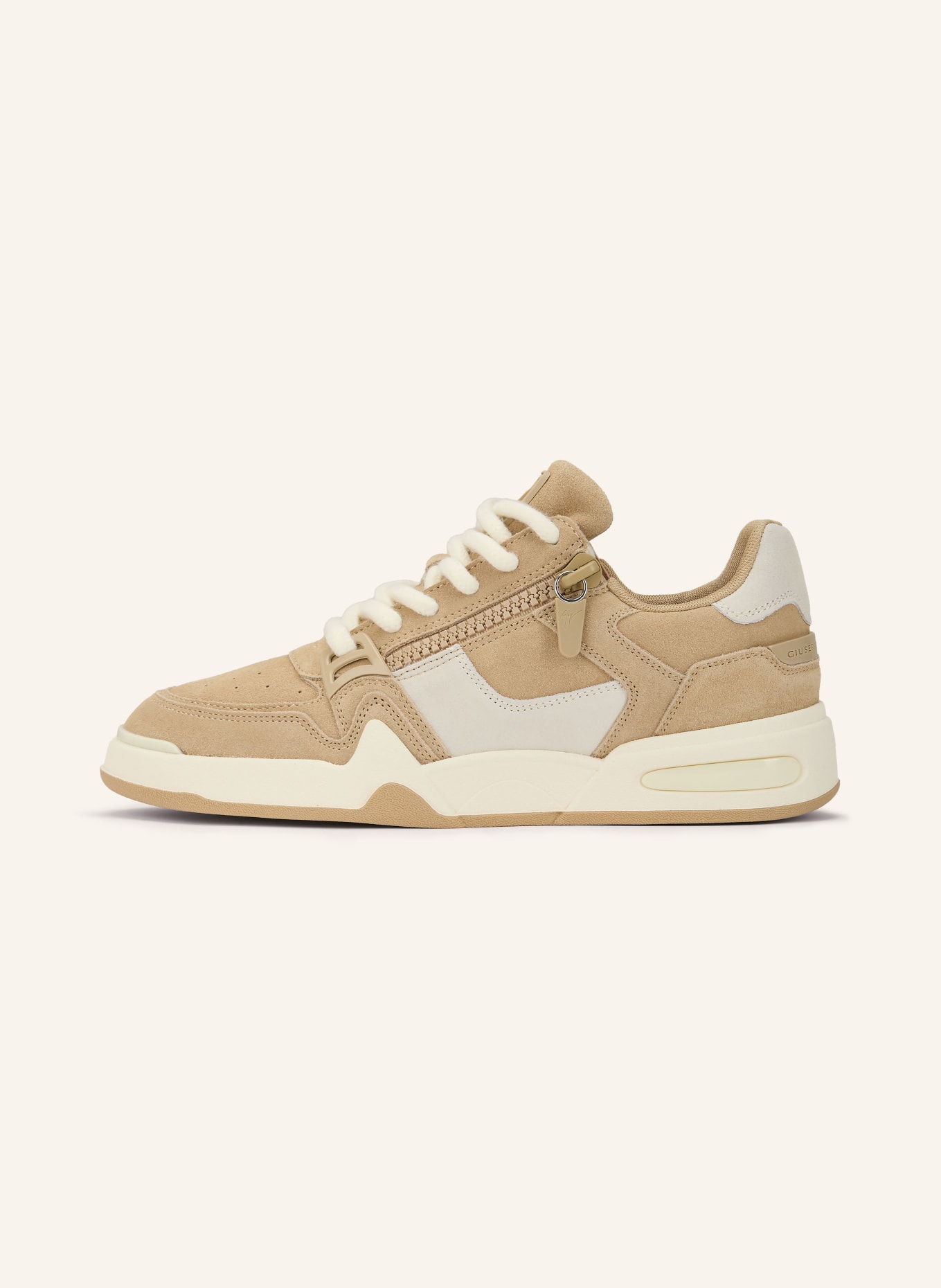 GIUSEPPE ZANOTTI DESIGN Sneakers TOMAIA: LIGHT BROWN / LIGHT GRAY