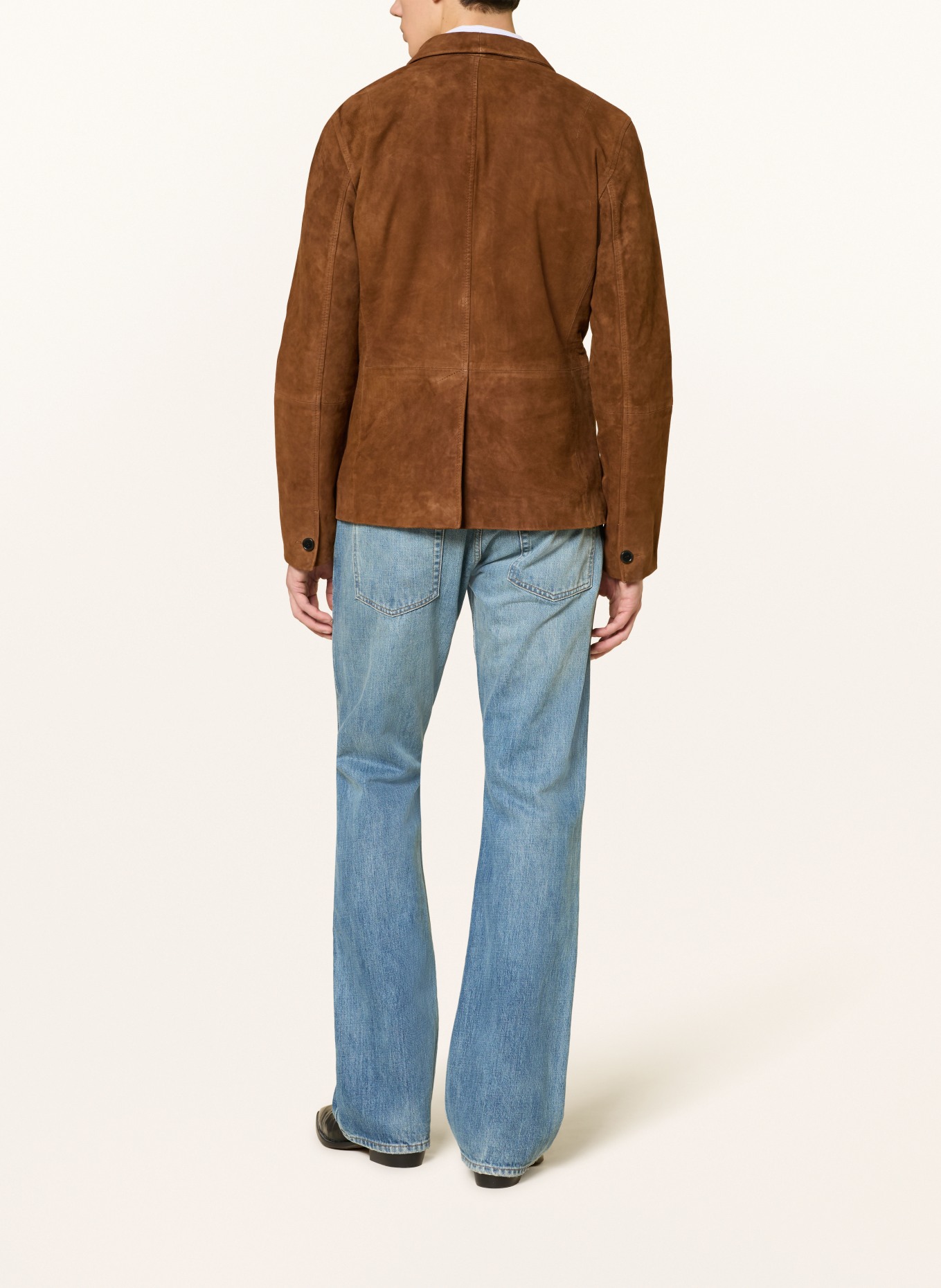 ALLSAINTS Ledersakko MONET Regular Fit: COGNAC