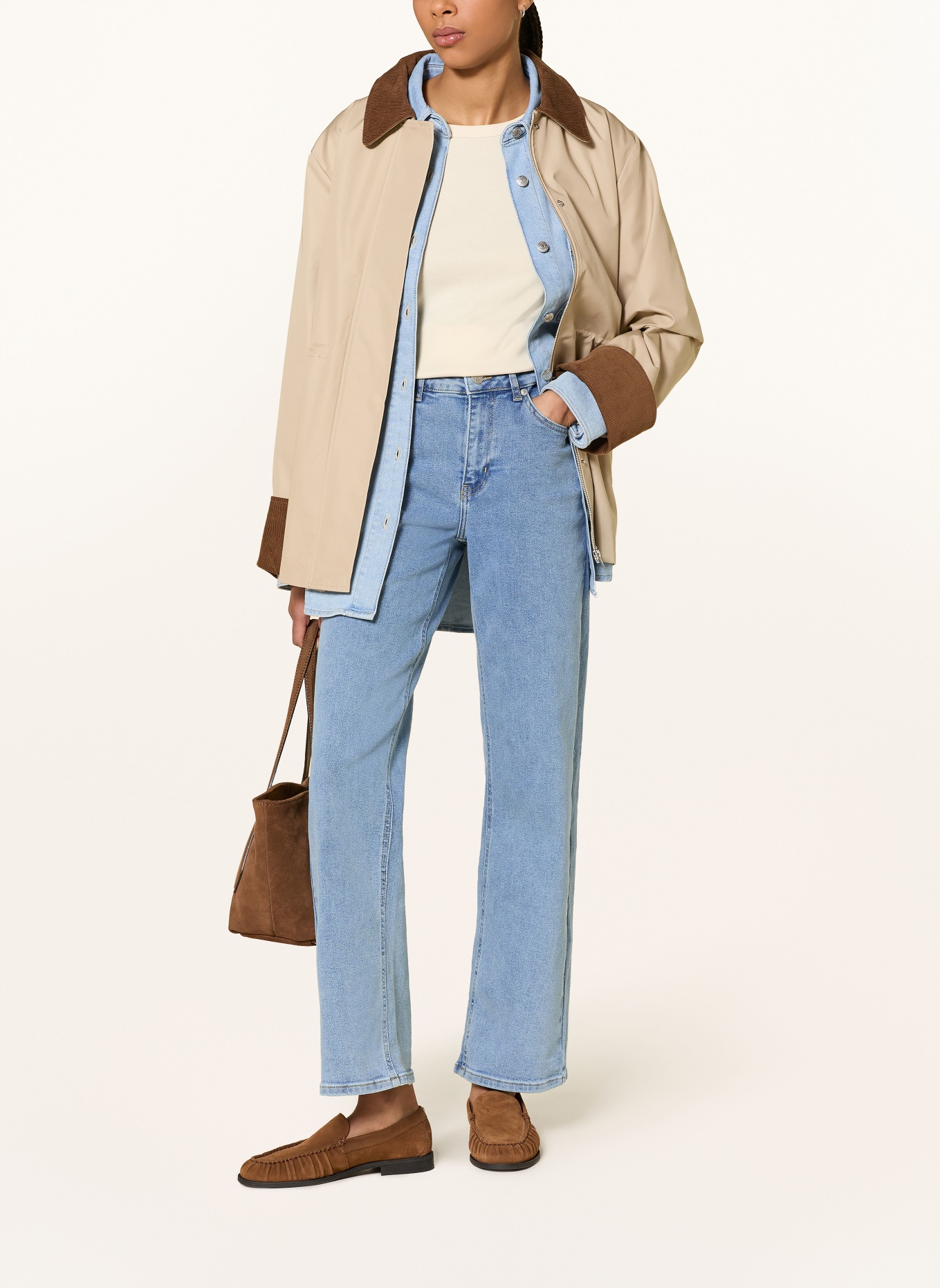 Y.A.S. Straight jeans: LIGHT BLUE DENIM