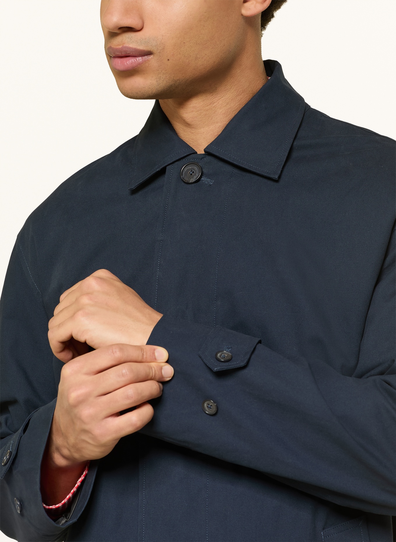 NN.07 Trenchcoat GIBSON: DUNKELBLAU