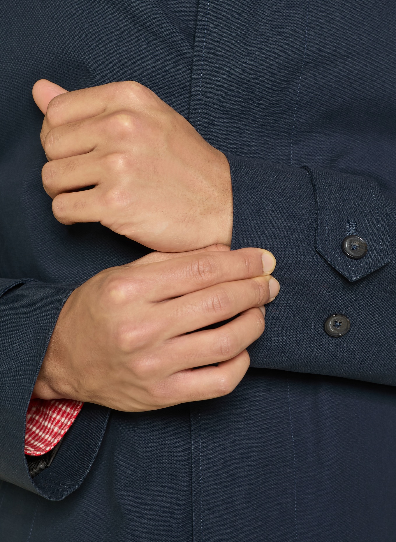 NN.07 Trenchcoat GIBSON: DUNKELBLAU