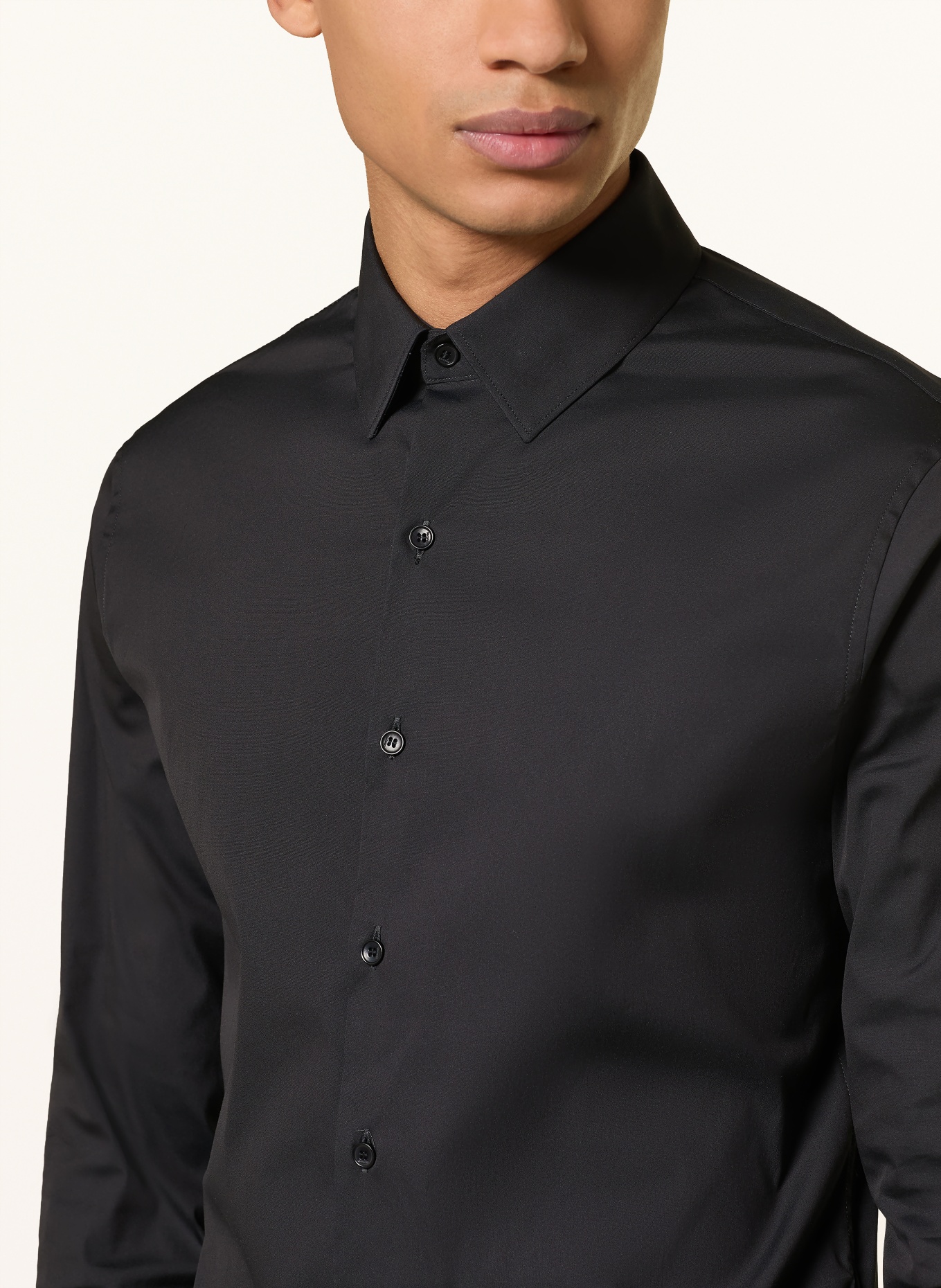 SANDRO Hemd Slim Fit: SCHWARZ