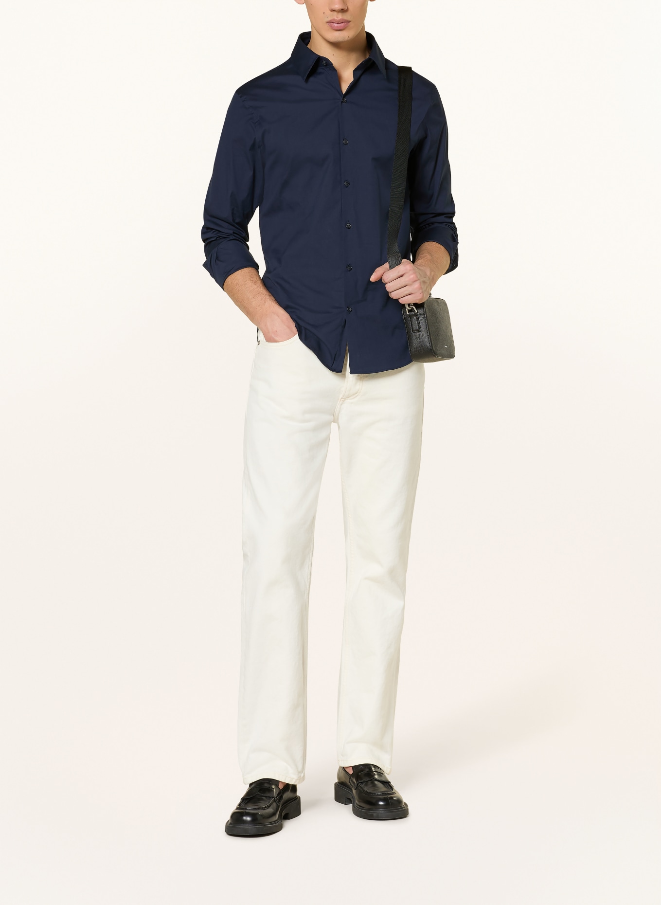 SANDRO Hemd Slim Fit: DUNKELBLAU