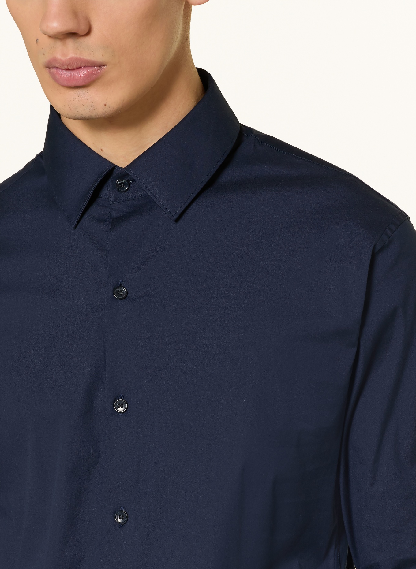 SANDRO Hemd Slim Fit: DUNKELBLAU