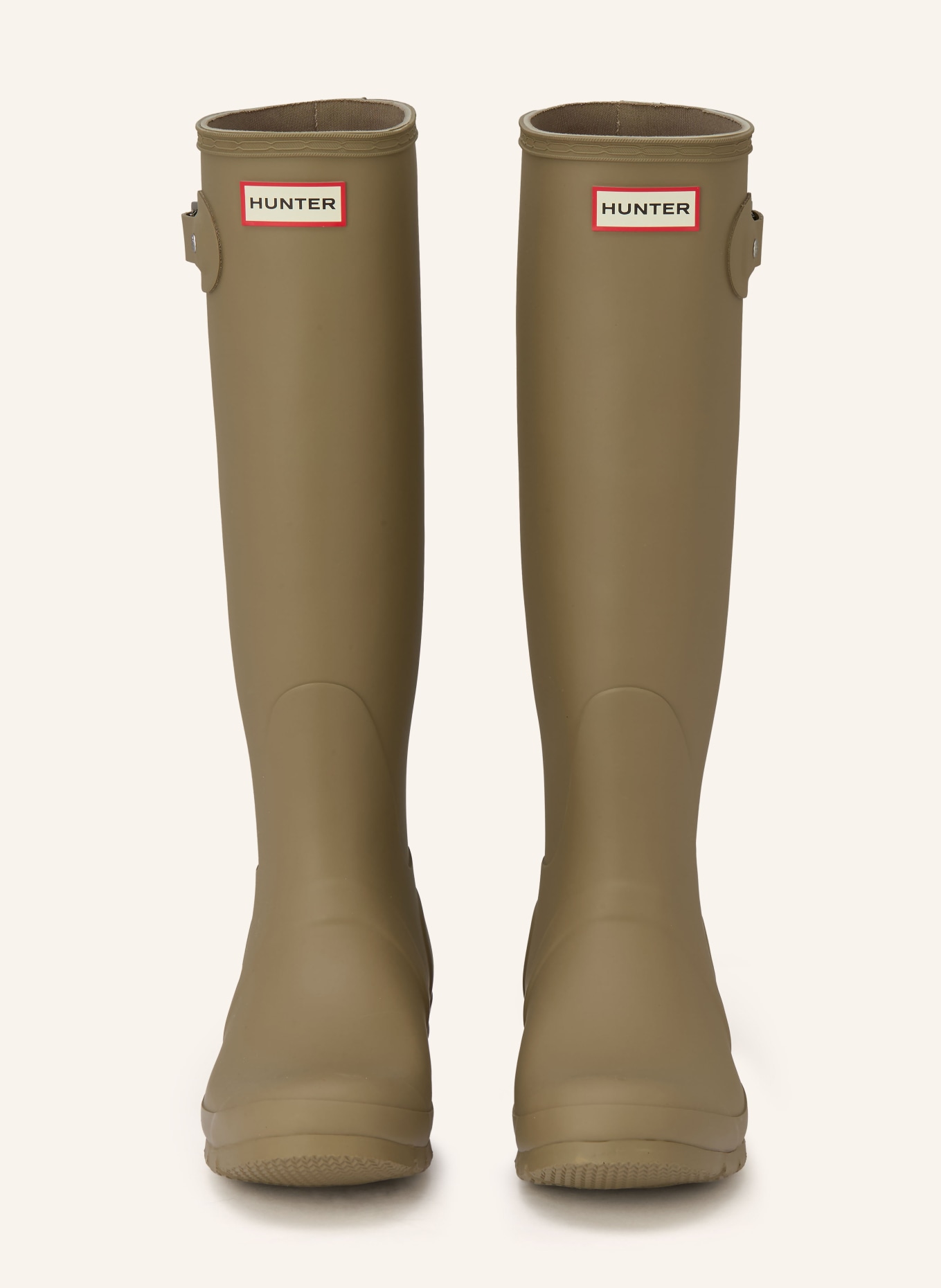 HUNTER ORIGINAL TALL rubber boots: OLIVE / RED / BLACK