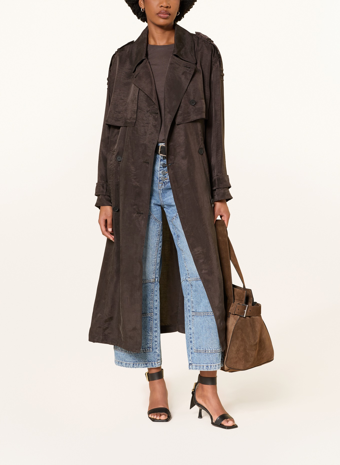 ALLSAINTS Trenchcoat LINNIE: DUNKELBRAUN