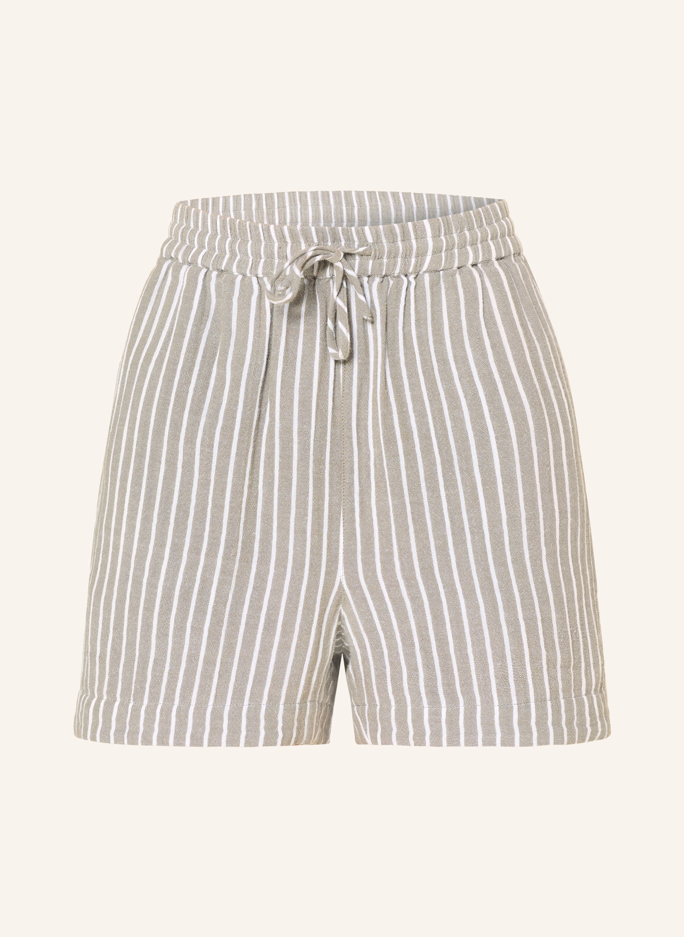 Juvia Muslin shorts VERA: KHAKI / ECRU