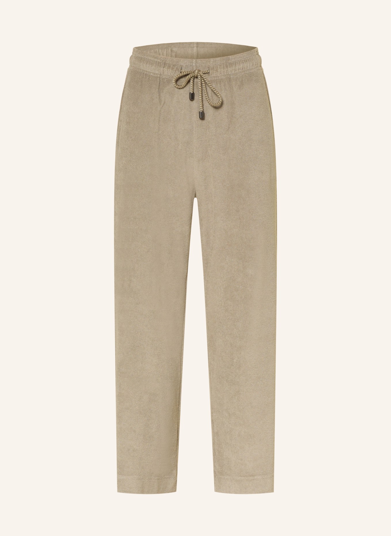 Juvia ELUANA terry cloth sweatpants: KHAKI