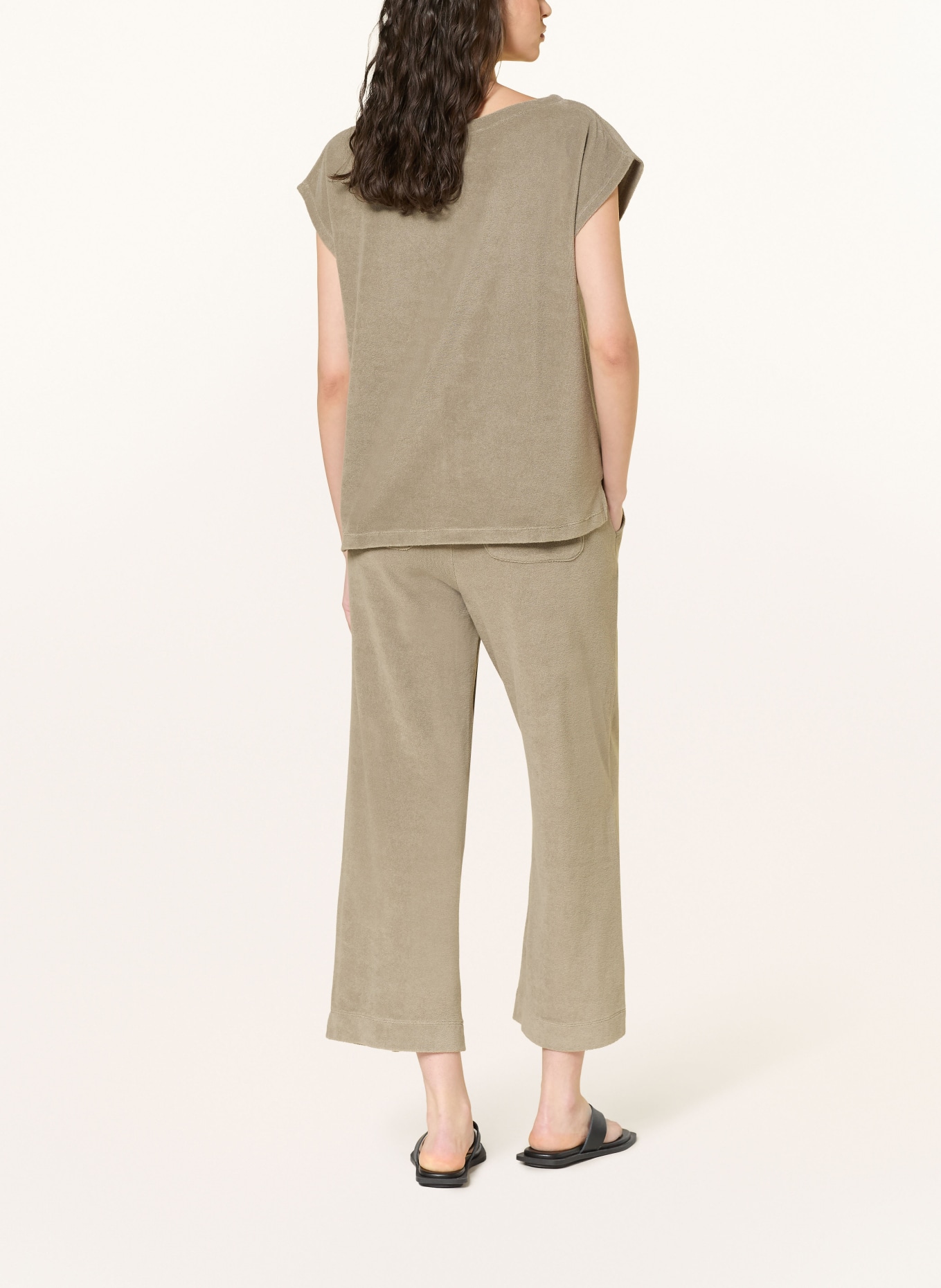 Juvia ELUANA terry cloth sweatpants: KHAKI