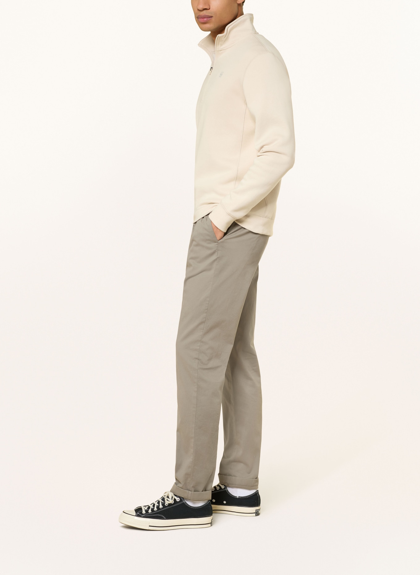 REPLAY Chino Regular Fit: GRAU