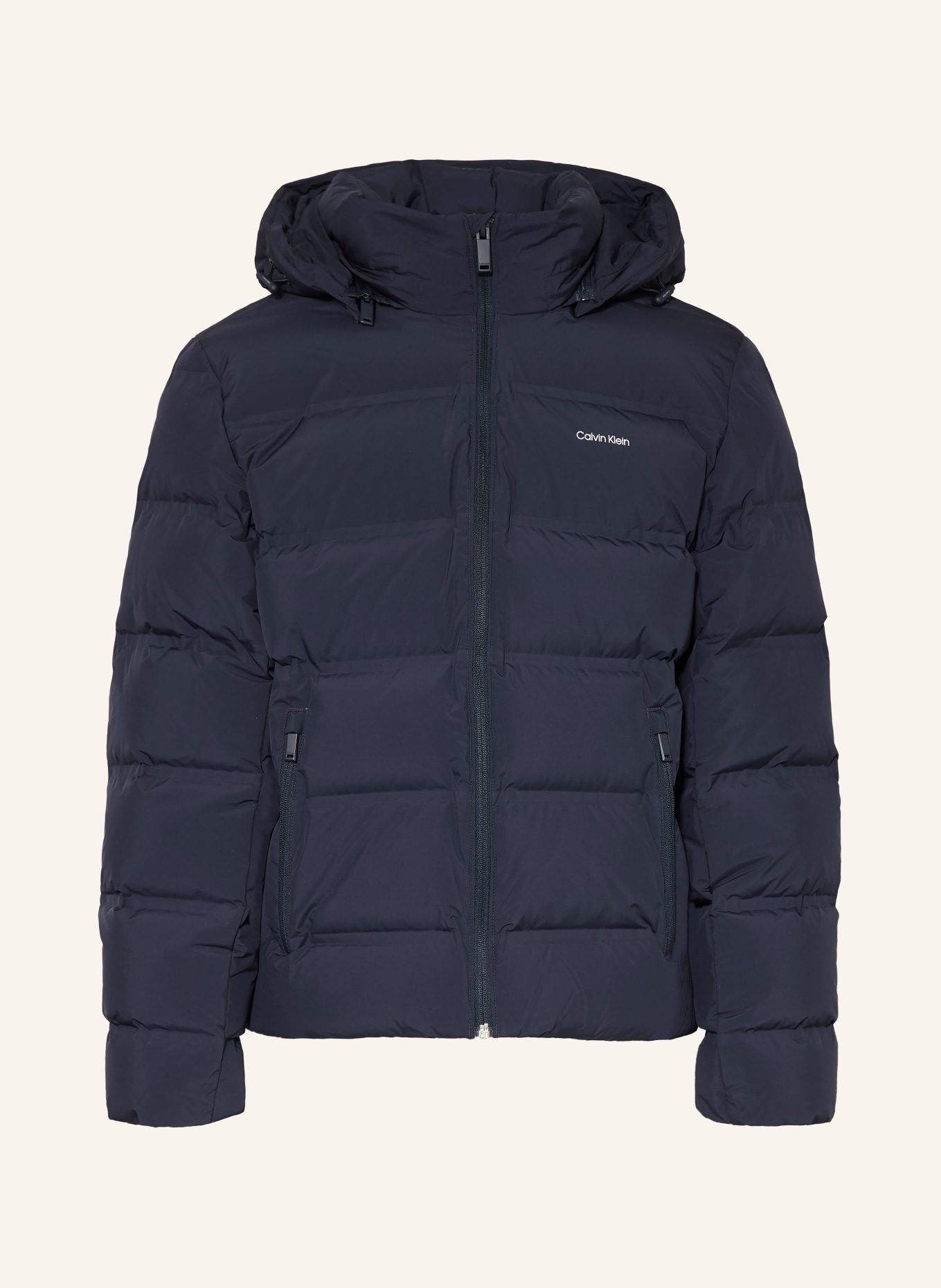 Calvin Klein Down jacket with detachable hood: DARK BLUE