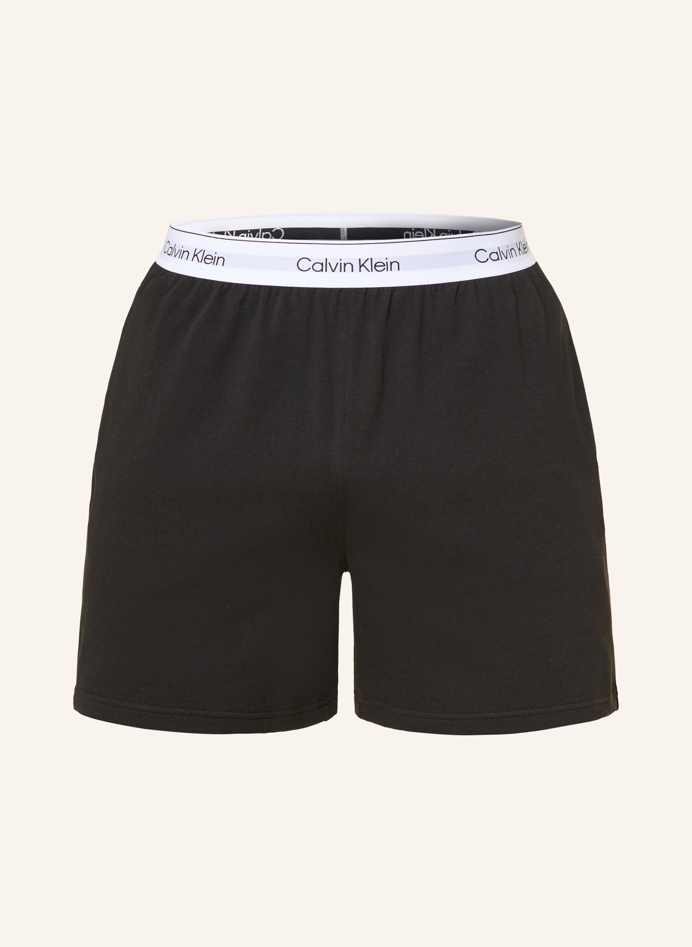 Calvin Klein Szorty od piżamy COTTON JERSEY: CZARNY / BIAŁY