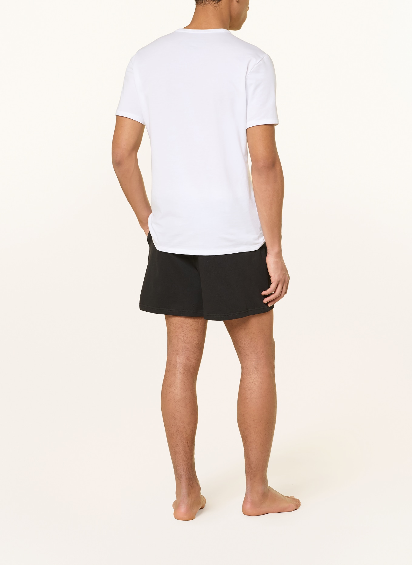 Calvin Klein Szorty od piżamy COTTON JERSEY: CZARNY / BIAŁY