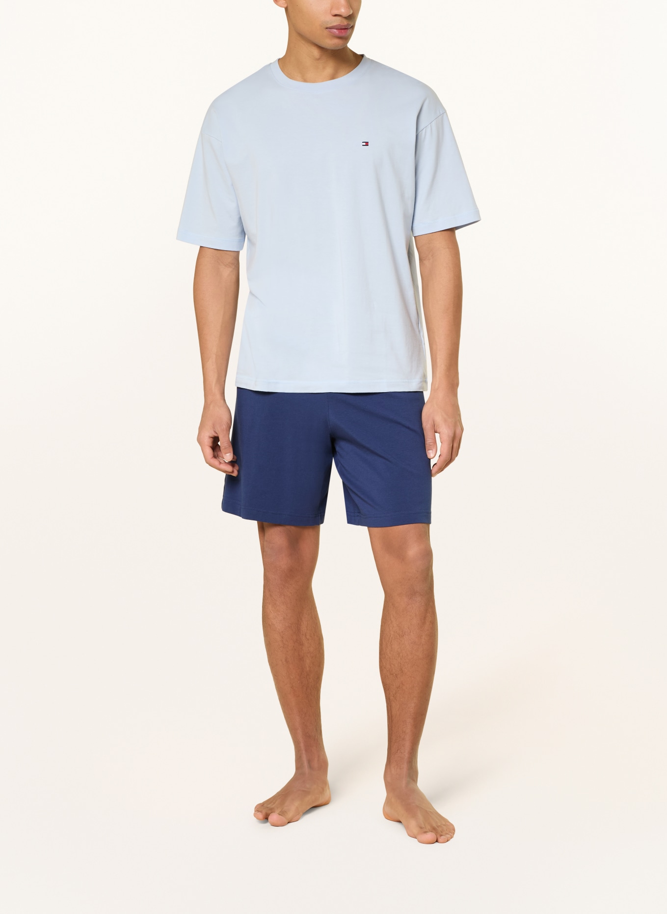 TOMMY HILFIGER Krótkie piżamy: JASNONIEBIESKI