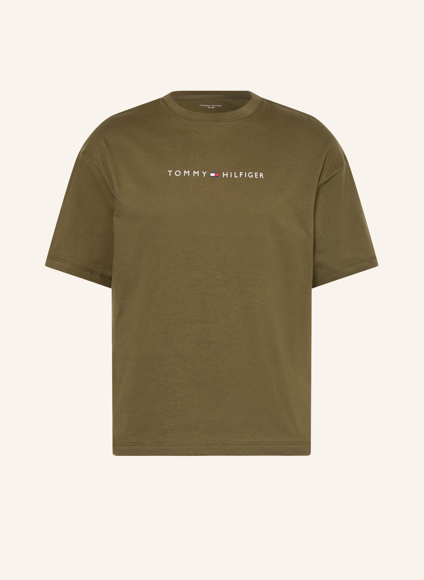 TOMMY HILFIGER sleep shirt: OLIVE