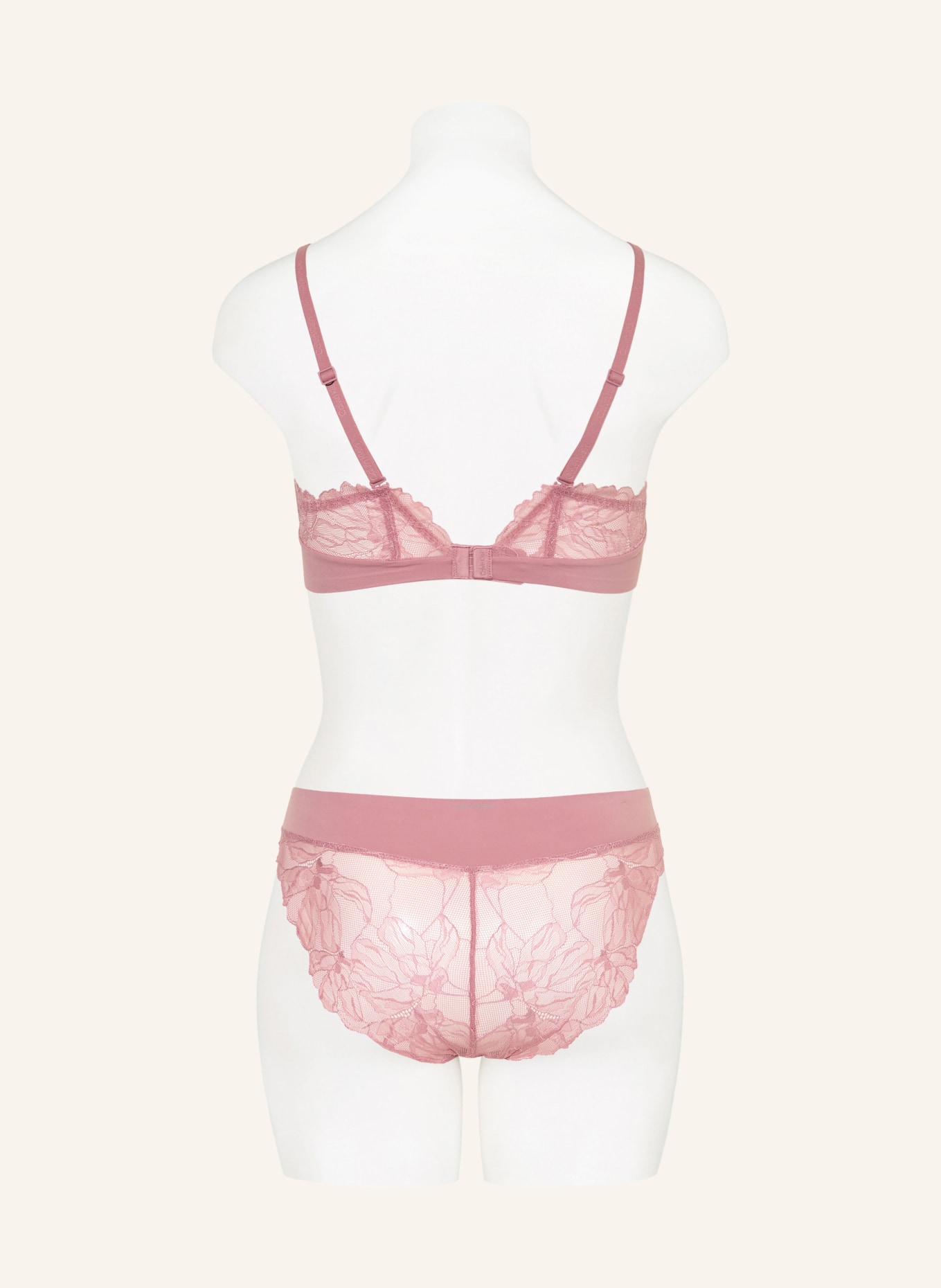 Calvin Klein Podprsenka s košíčky LIGHTLY LINED: STARORŮŽOVÁ