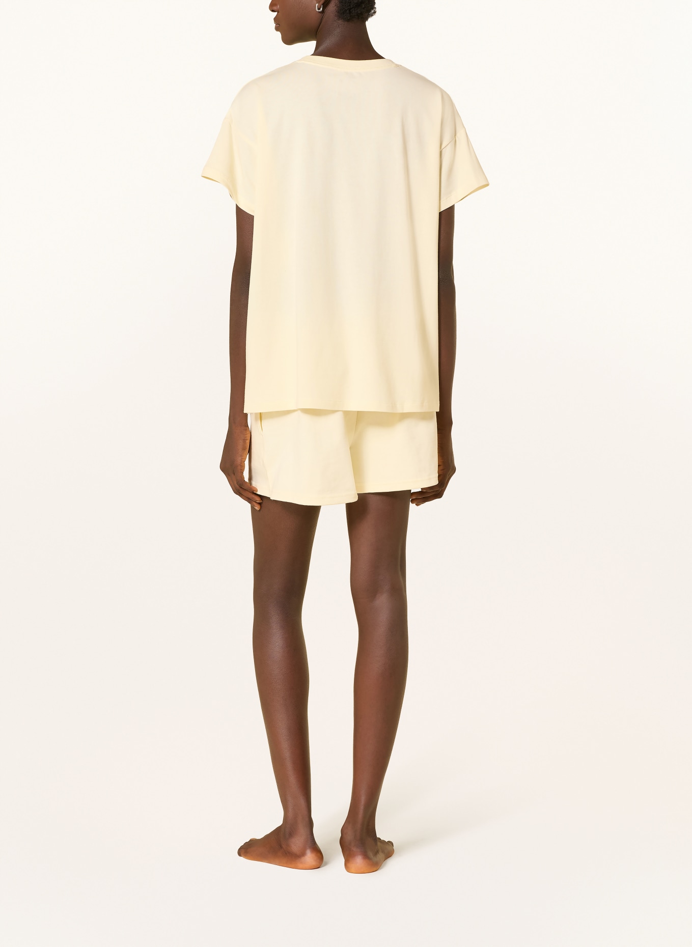 Calvin Klein Lounge shorts: LIGHT YELLOW / WHITE