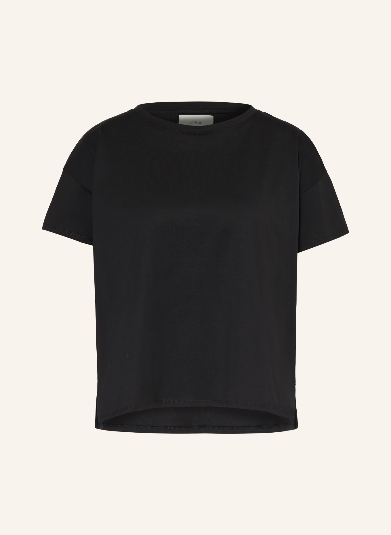 LOULOU DE SAISON T-Shirt BASILUZZO: SCHWARZ
