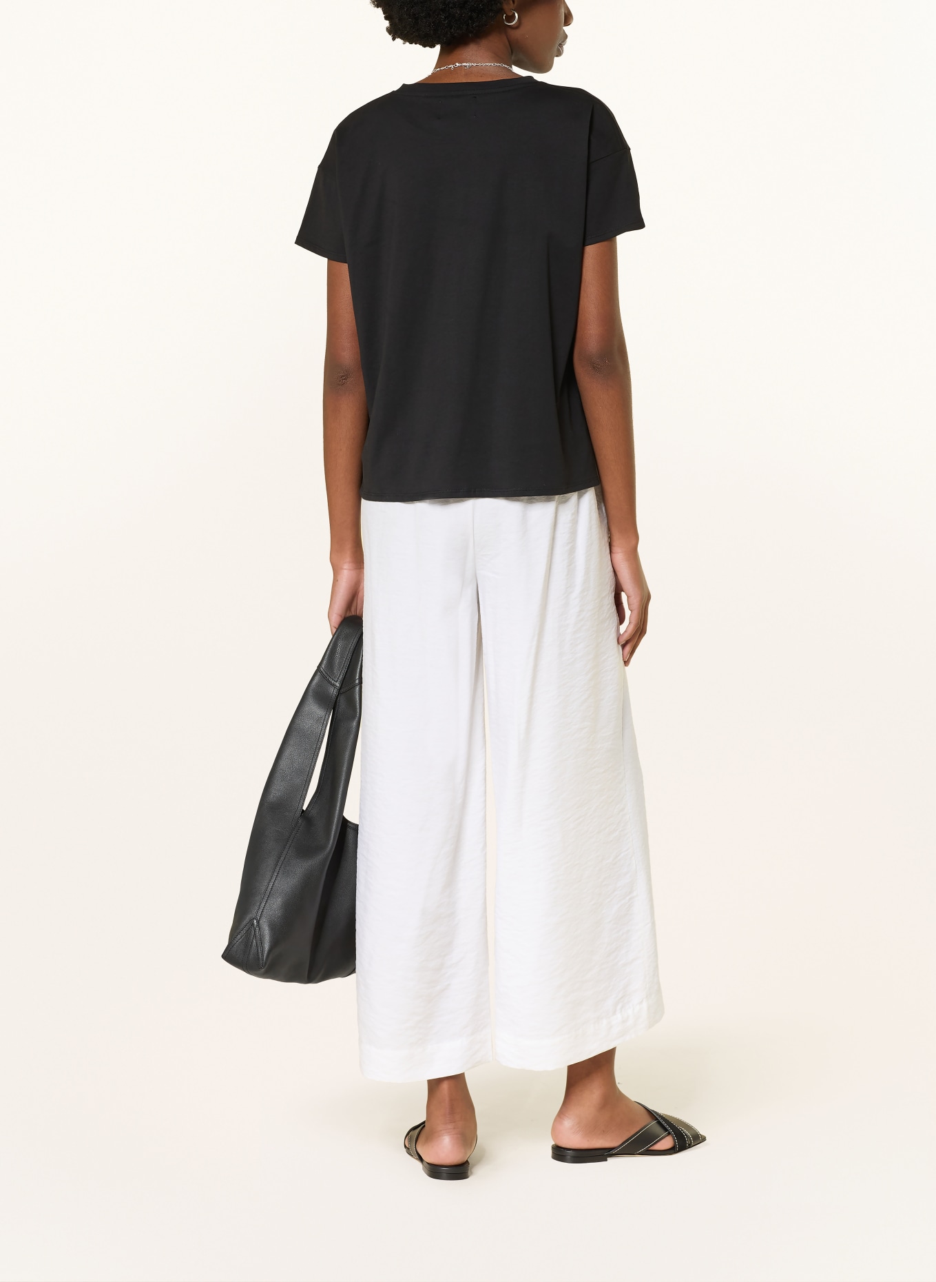 LOULOU DE SAISON T-Shirt BASILUZZO: SCHWARZ