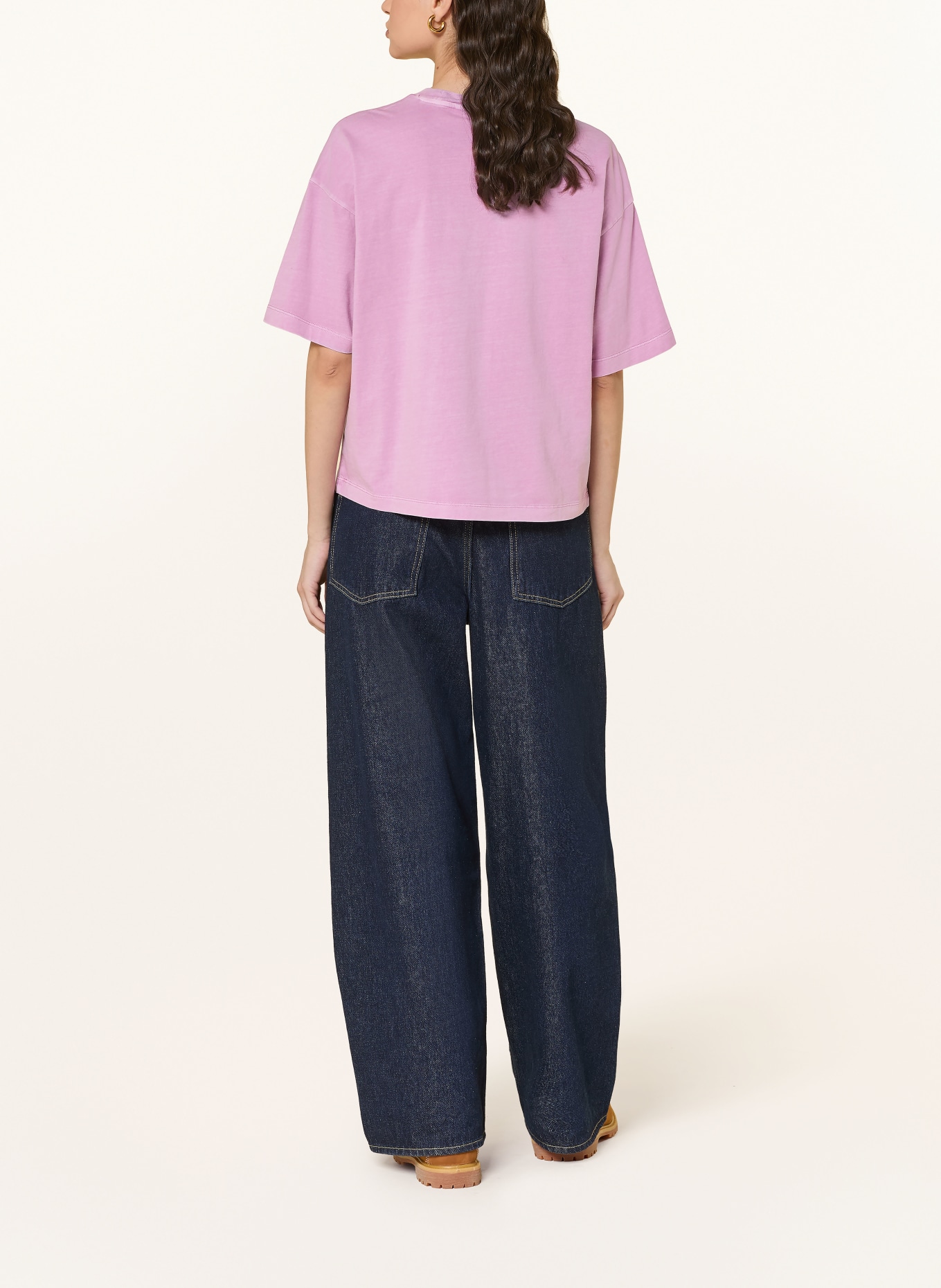 carhartt WIP Tričko NELSON: SVĚTLE FIALOVÁ