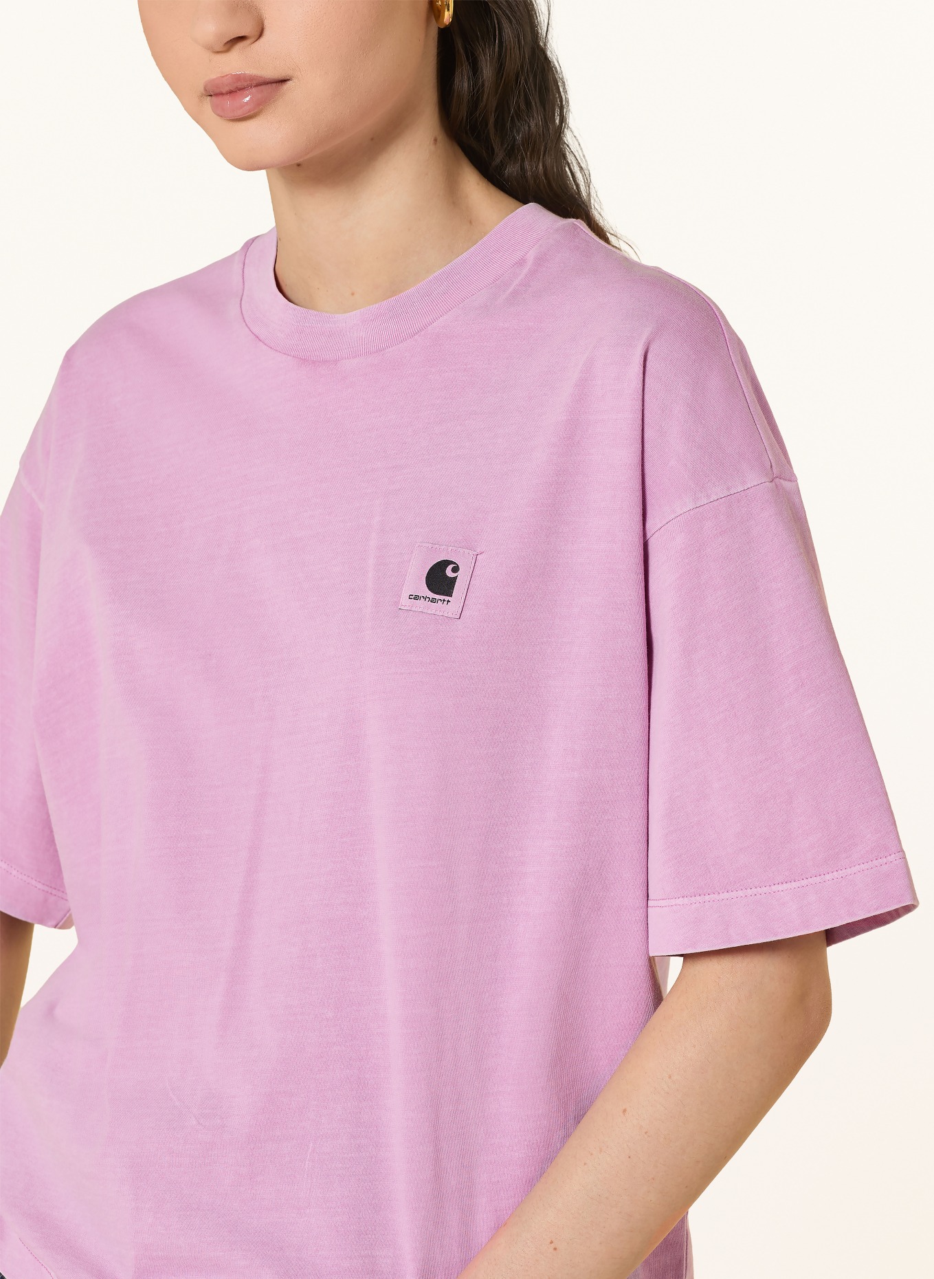 carhartt WIP Tričko NELSON: SVĚTLE FIALOVÁ