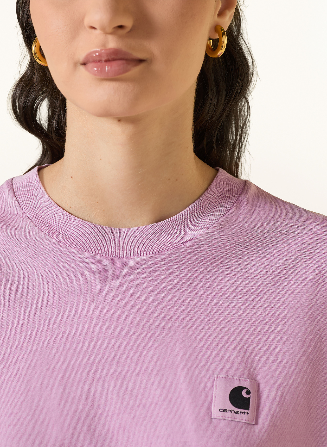 carhartt WIP Tričko NELSON: SVĚTLE FIALOVÁ