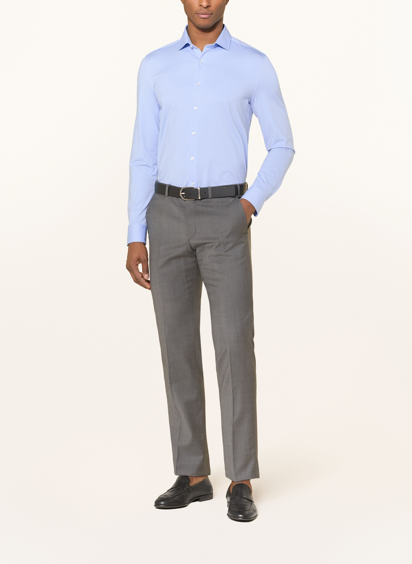 OLYMP Chemise Level Five coupe ajustée: BLEU CLAIR