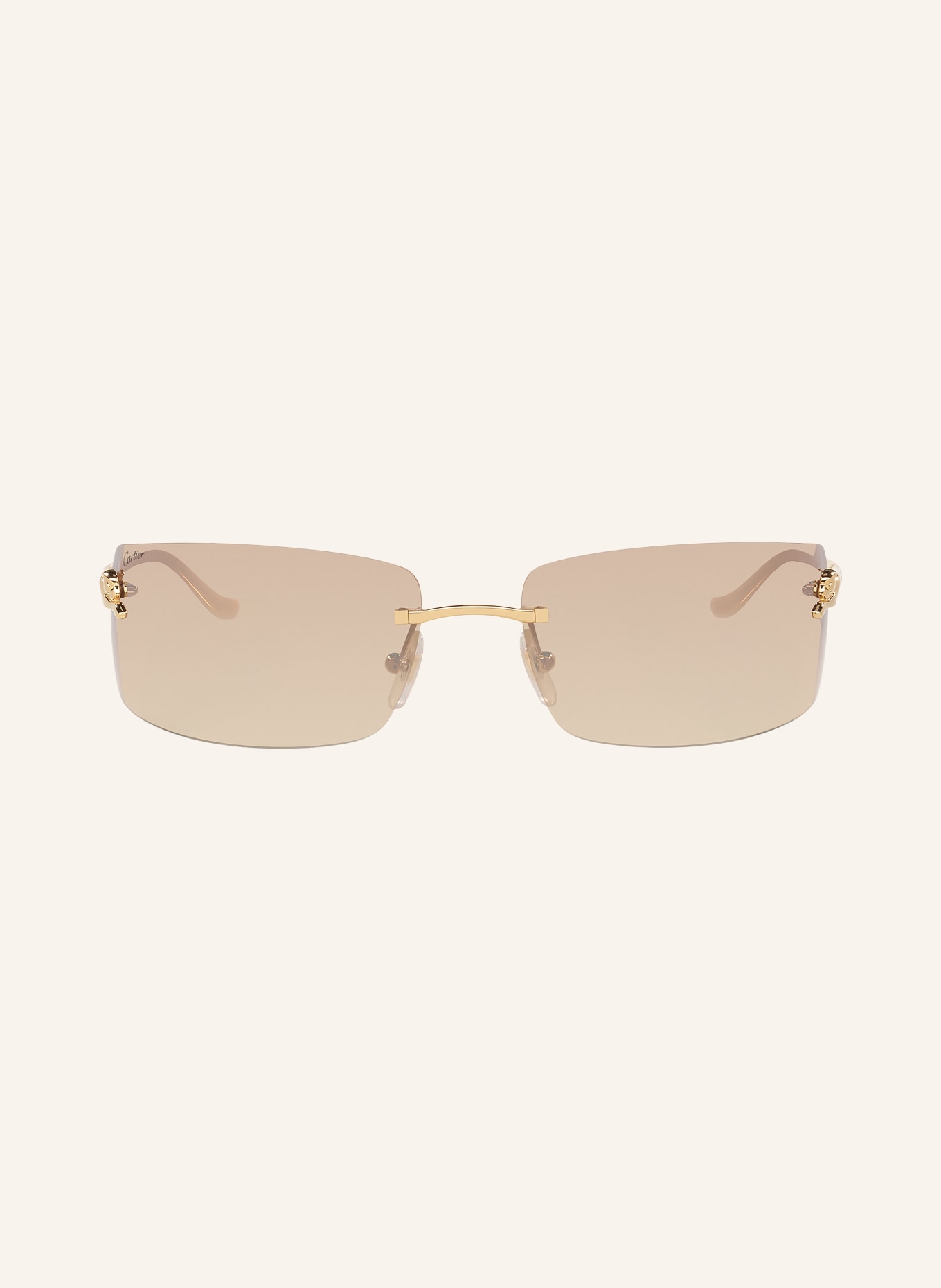 Cartier Sunglasses 6L001766: GOLD/ BROWN