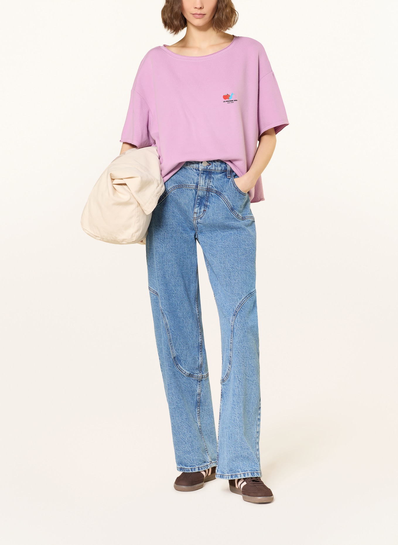 American Vintage Tričko ATUBAY: FIALOVÁ