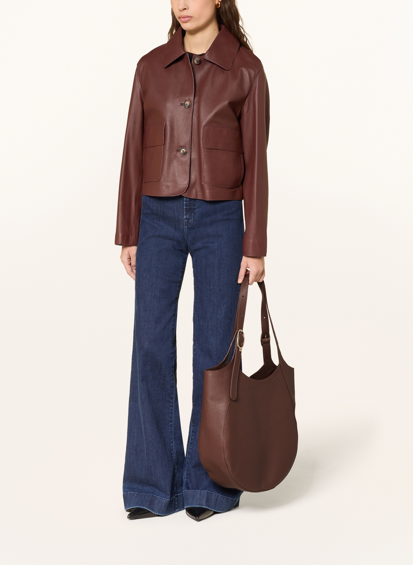 LONGCHAMP Beuteltasche LE FOULONNÉ XL: BRAUN