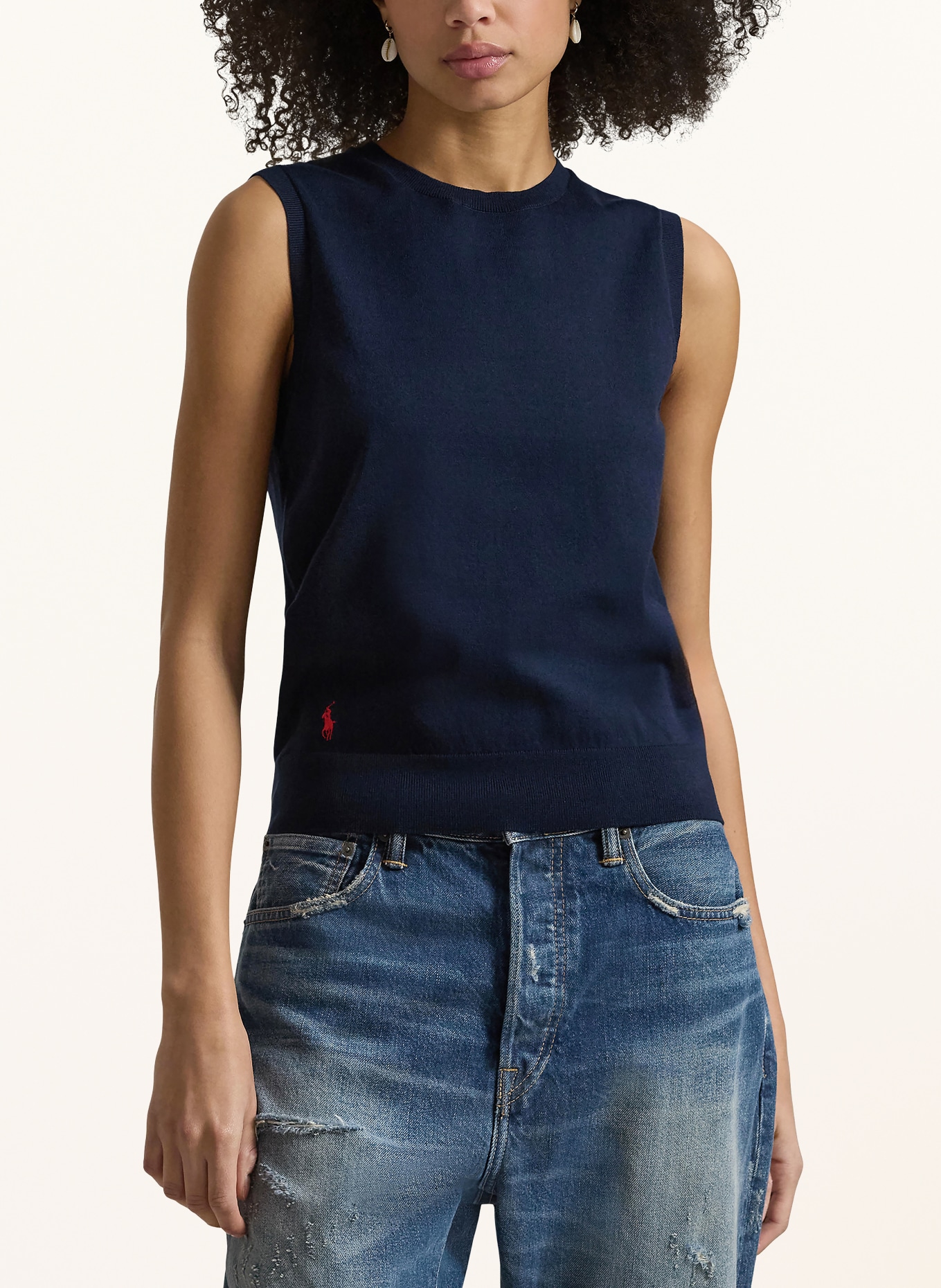 POLO RALPH LAUREN Pullunder: DUNKELBLAU