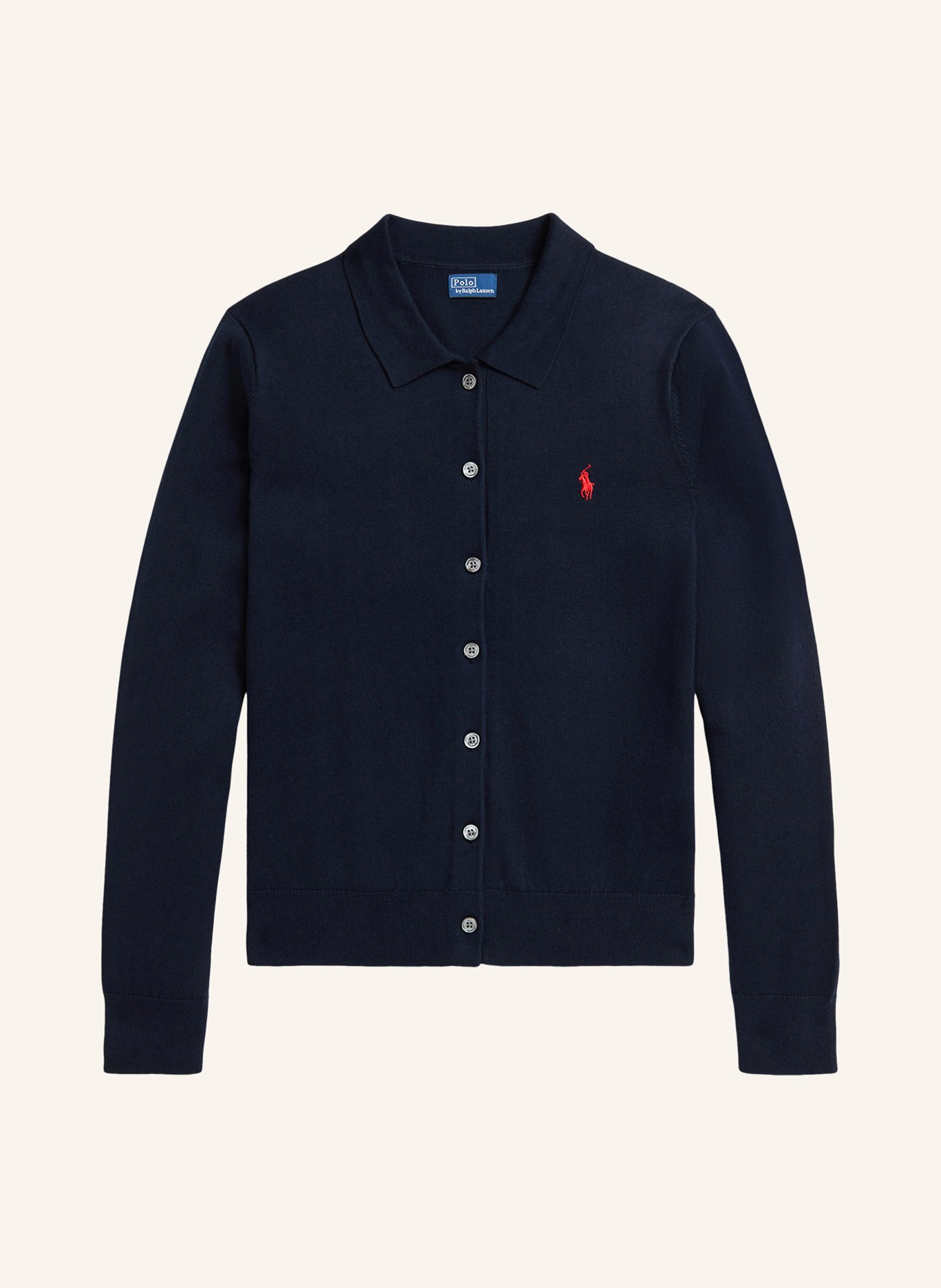 POLO RALPH LAUREN Pletený kardigan: TMAVĚ MODRÁ