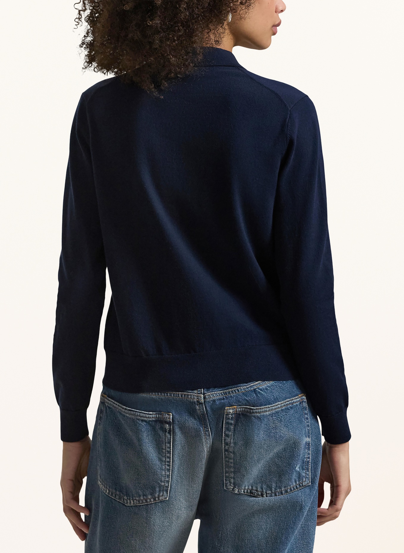 POLO RALPH LAUREN Pletený kardigan: TMAVĚ MODRÁ