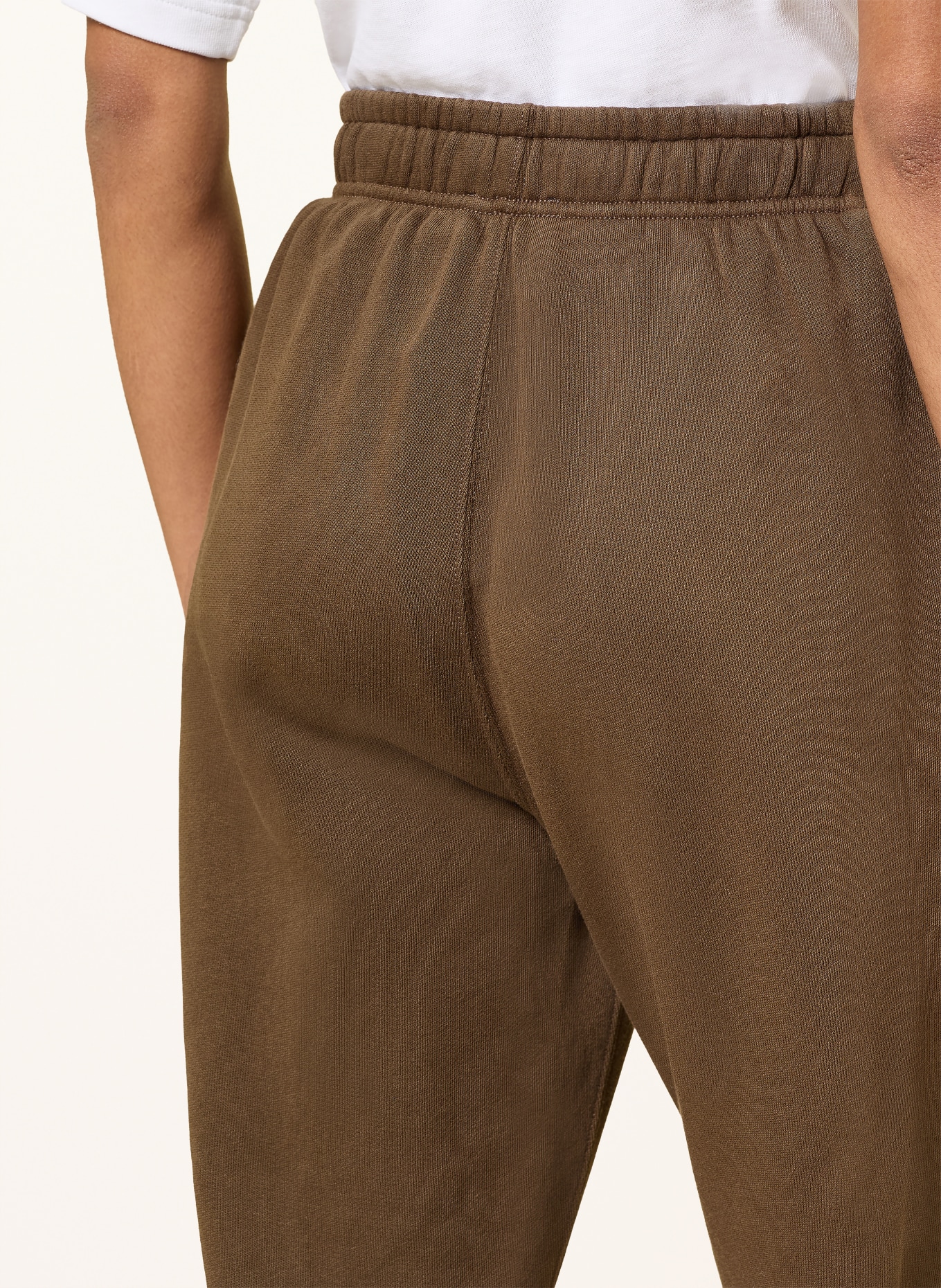 POLO RALPH LAUREN Spodnie dresowe: BRĄZOWY / BIAŁY