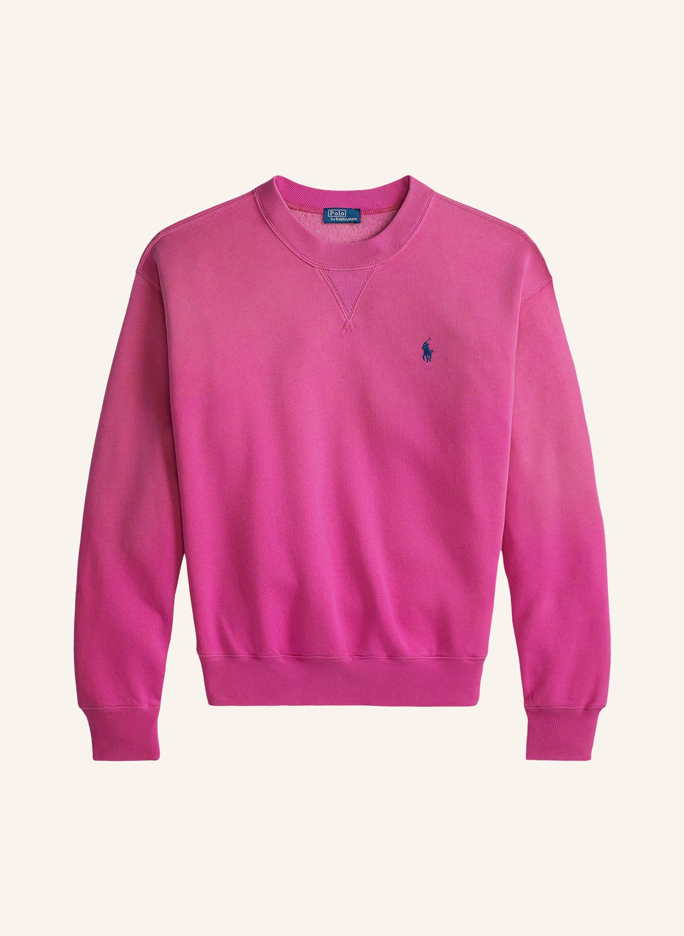 POLO RALPH LAUREN Mikina: RŮŽOVÁ / TMAVĚ MODRÁ